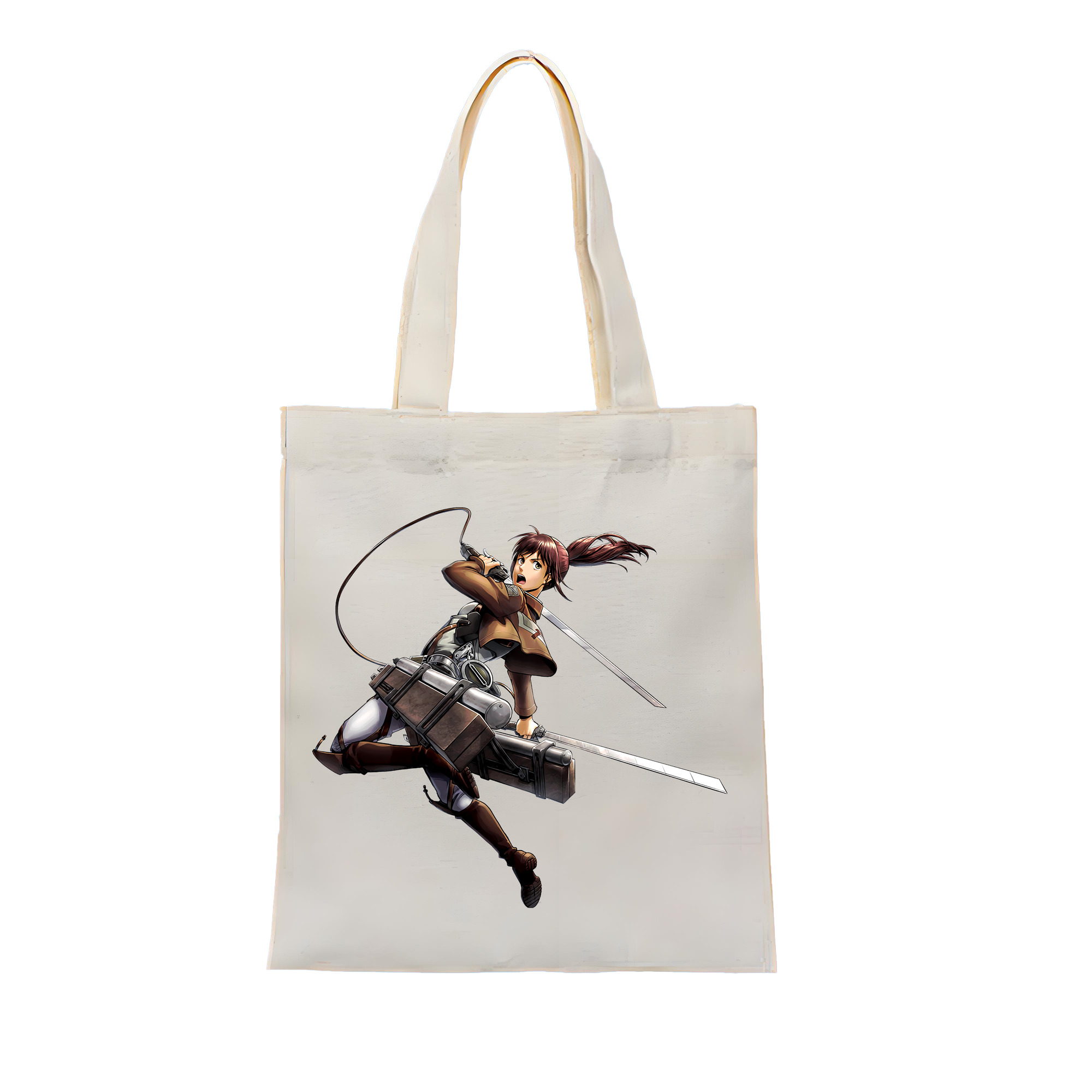 （画像用） 進撃の巨人 サシャ·ブラウス Attack on Titan Sasha Blaus 縦型キャンバス生地手提げバッグ　トートバッグ