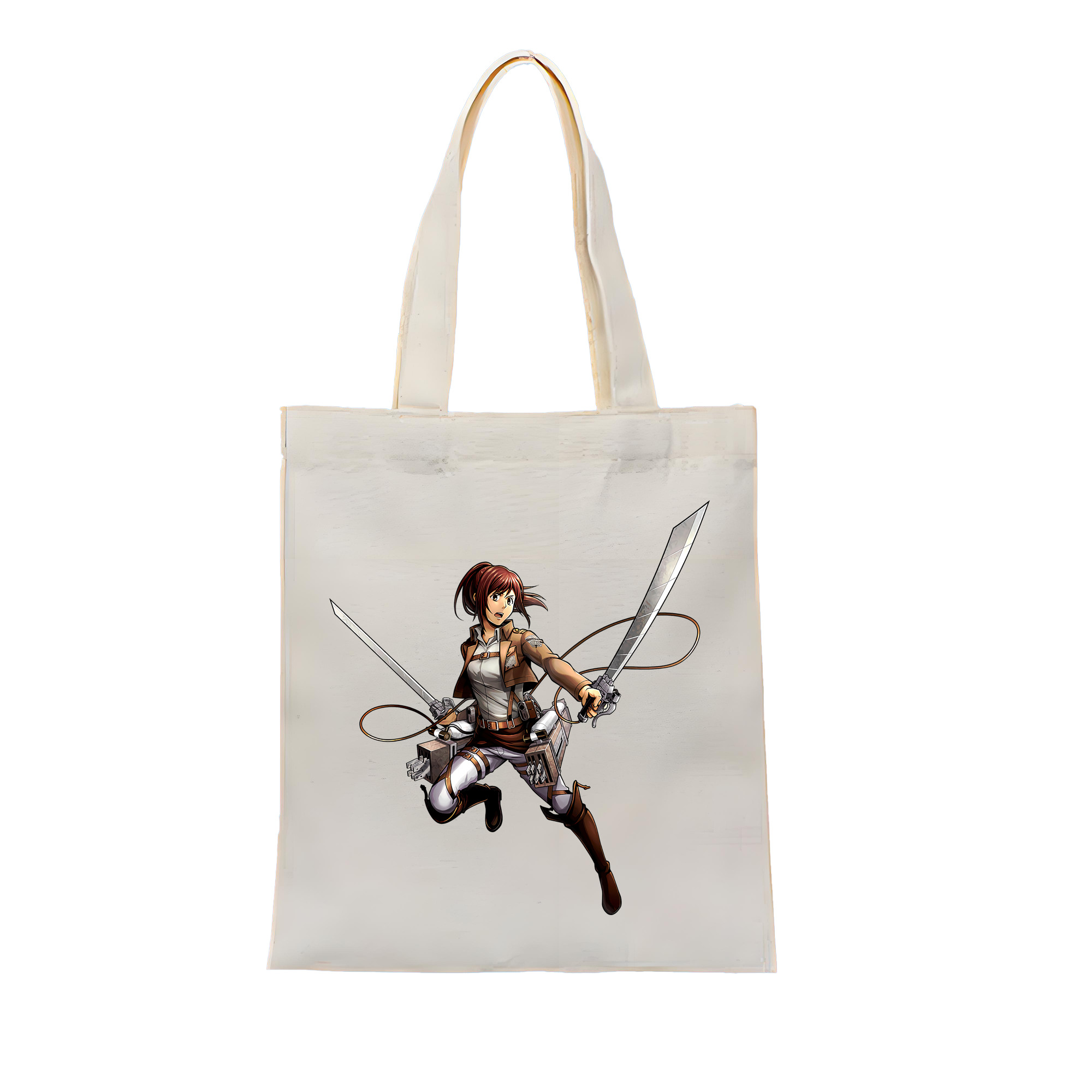 （画像用） 進撃の巨人 サシャ·ブラウス Attack on Titan Sasha Blaus 縦型キャンバス生地手提げバッグ　トートバッグ