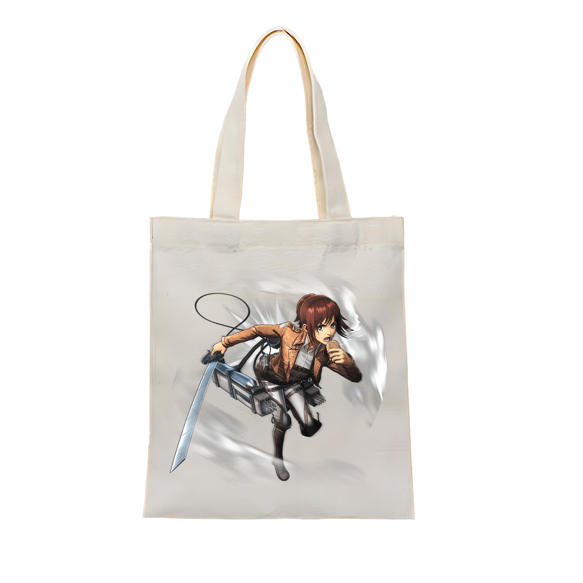 （画像用） 進撃の巨人 サシャ·ブラウス Attack on Titan Sasha Blaus 縦型キャンバス生地手提げバッグ　トートバッグ
