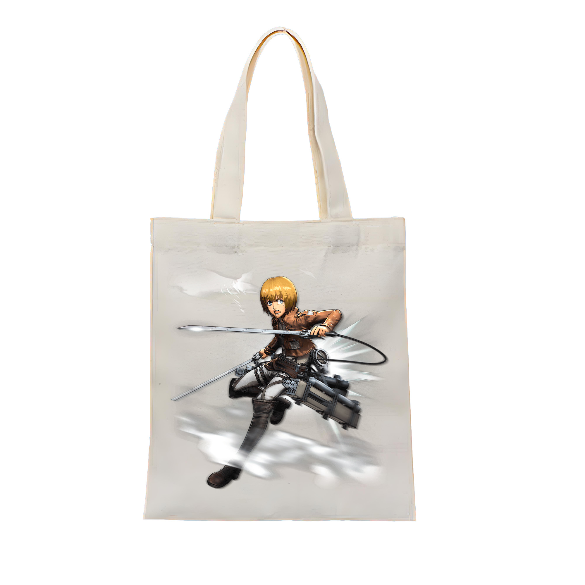 （画像用） 進撃の巨人 アルミン·アルレルト Attack on Titan Armin Arlert 縦型キャンバス生地手提げバッグ　トートバッグ