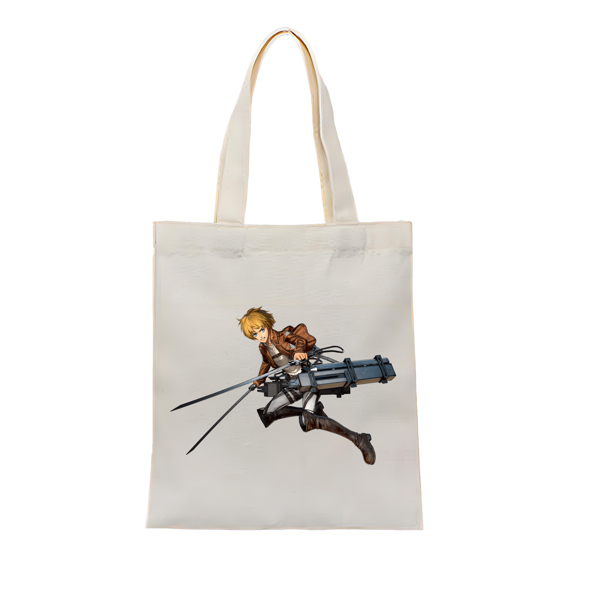（画像用） 進撃の巨人 アルミン·アルレルト Attack on Titan Armin Arlert 縦型キャンバス生地手提げバッグ　トートバッグ