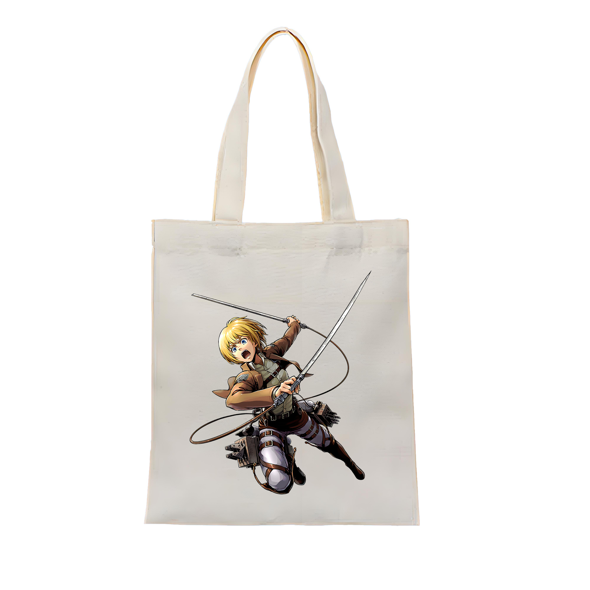 進撃の巨人 アルミン·アルレルト Attack on Titan Armin Arlert 縦型キャンバス生地手提げバッグ　トートバッグ