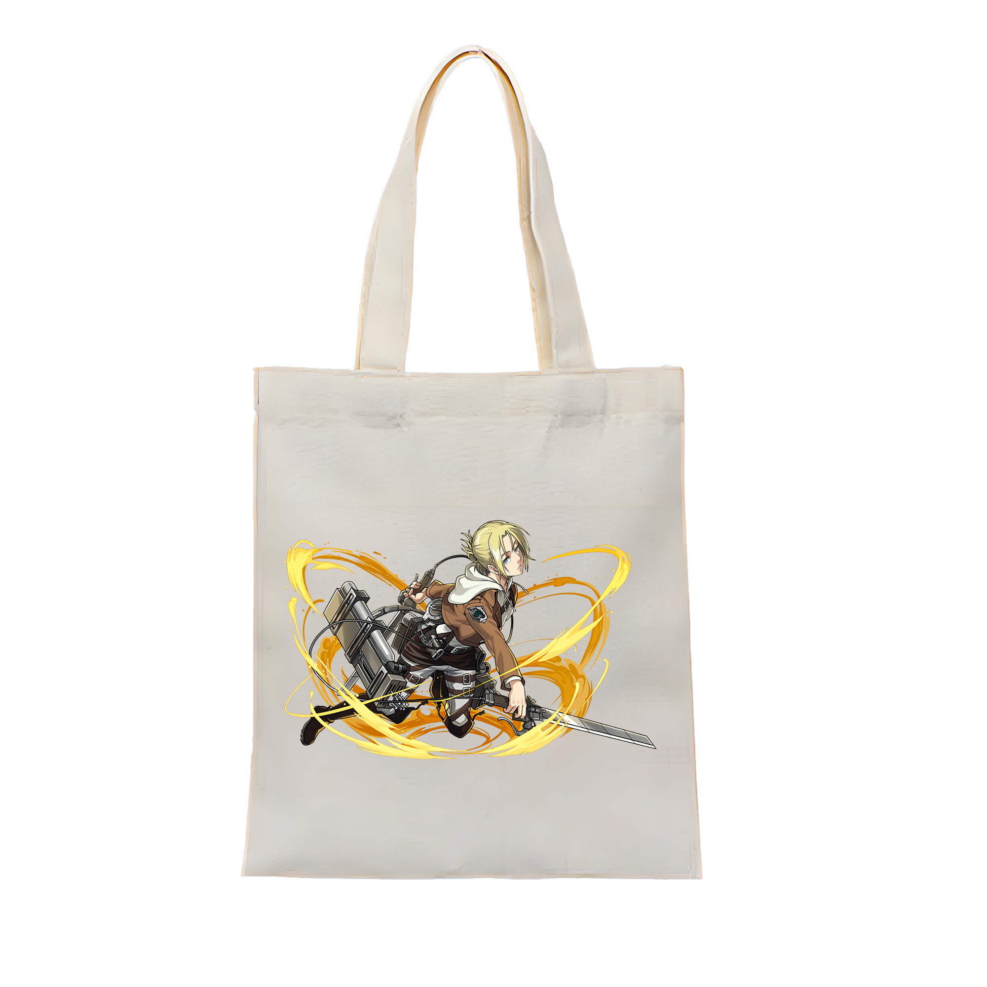 （画像用） 進撃の巨人 アニ・レオンハート Attack on Titan Annie Leonhart 縦型キャンバス生地手提げバッグ　トートバッグ
