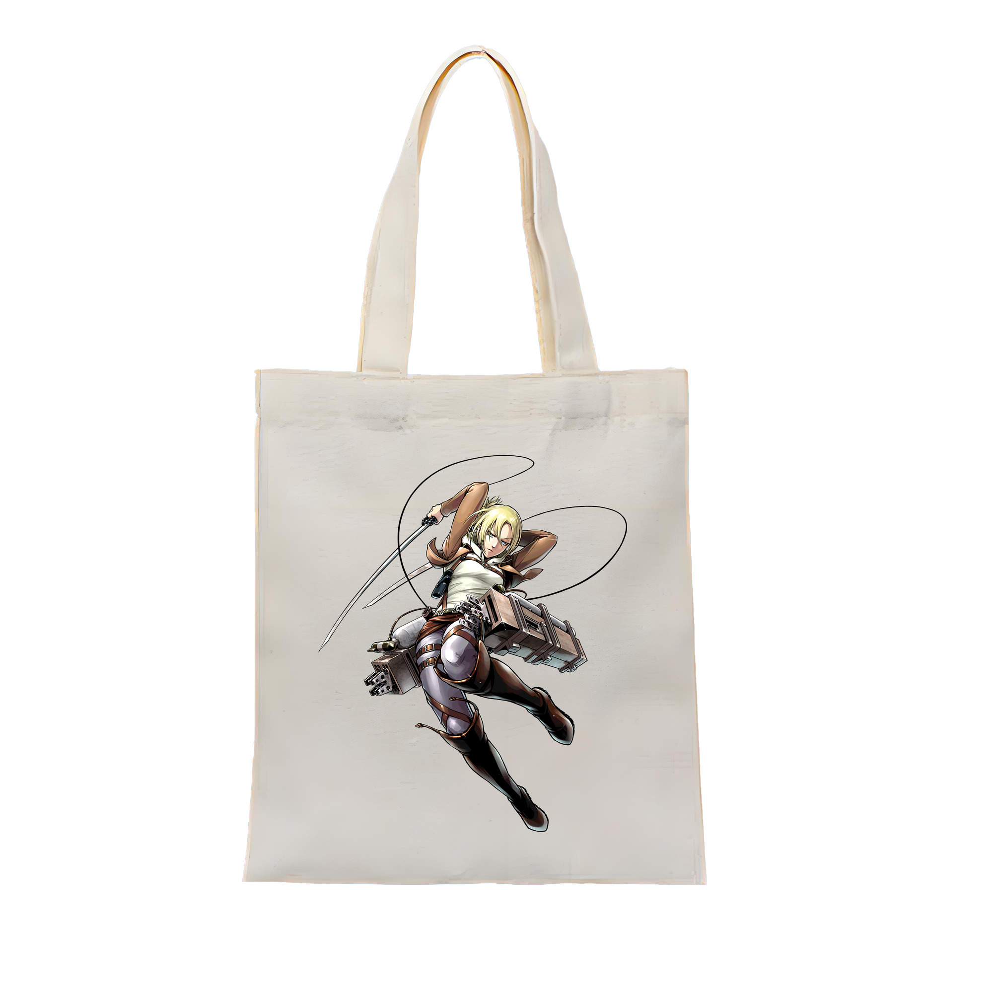 （画像用） 進撃の巨人 アニ・レオンハート Attack on Titan Annie Leonhart 縦型キャンバス生地手提げバッグ　トートバッグ