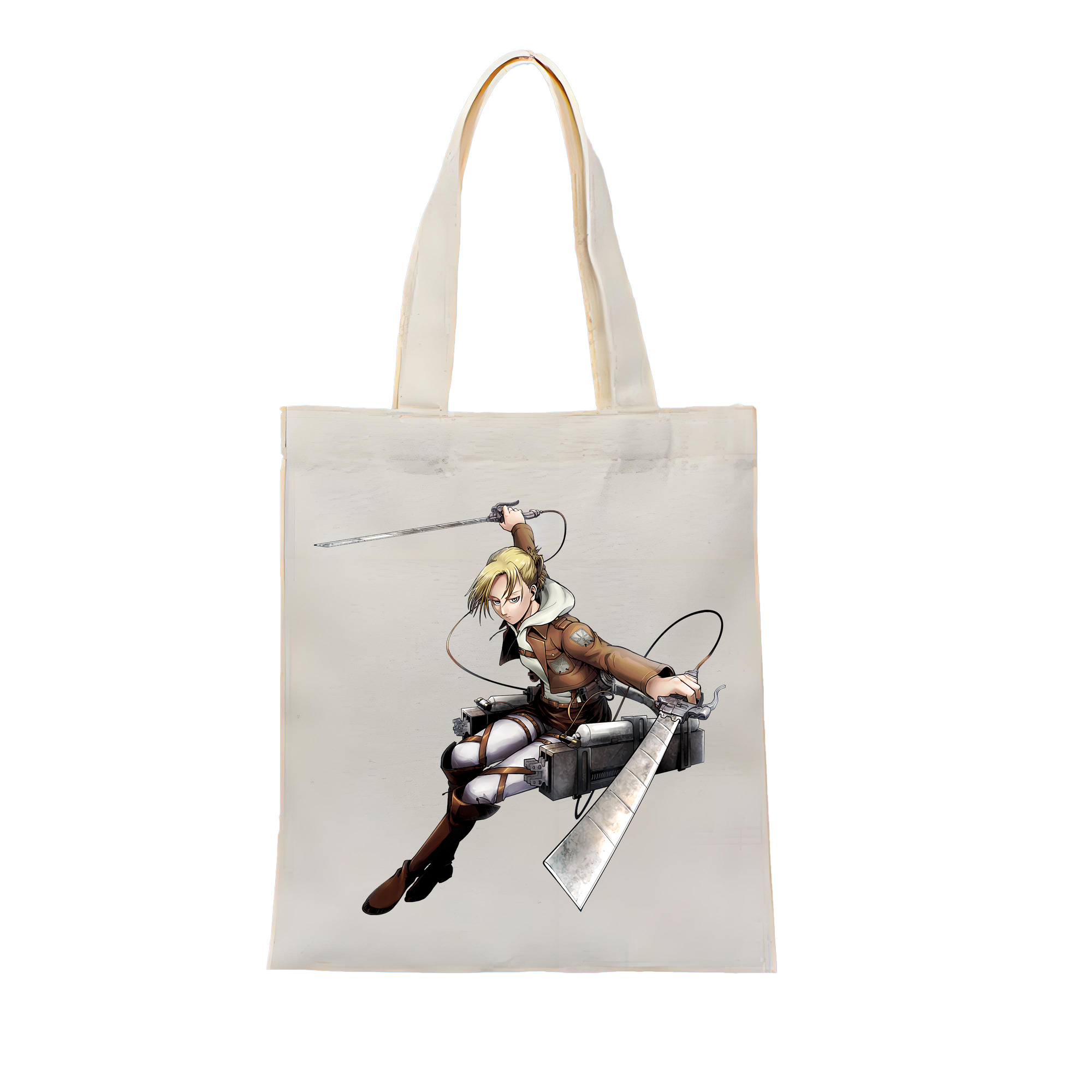 （画像用） 進撃の巨人 アニ・レオンハート Attack on Titan Annie Leonhart 縦型キャンバス生地手提げバッグ　トートバッグ