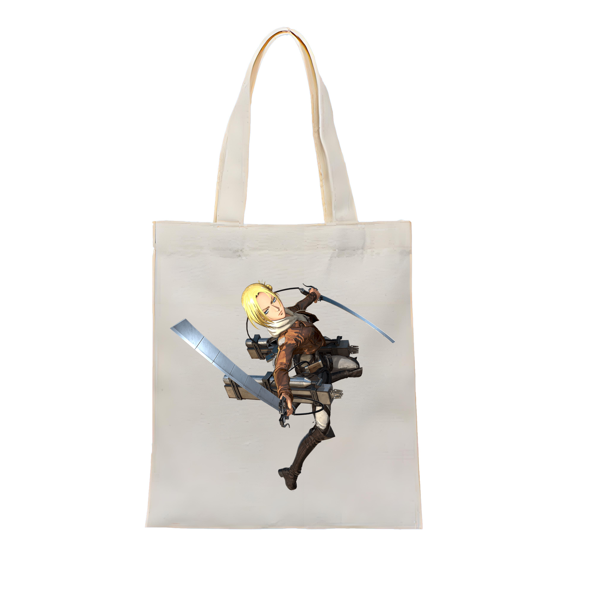（画像用） 進撃の巨人 アニ・レオンハート Attack on Titan Annie Leonhart 縦型キャンバス生地手提げバッグ　トートバッグ
