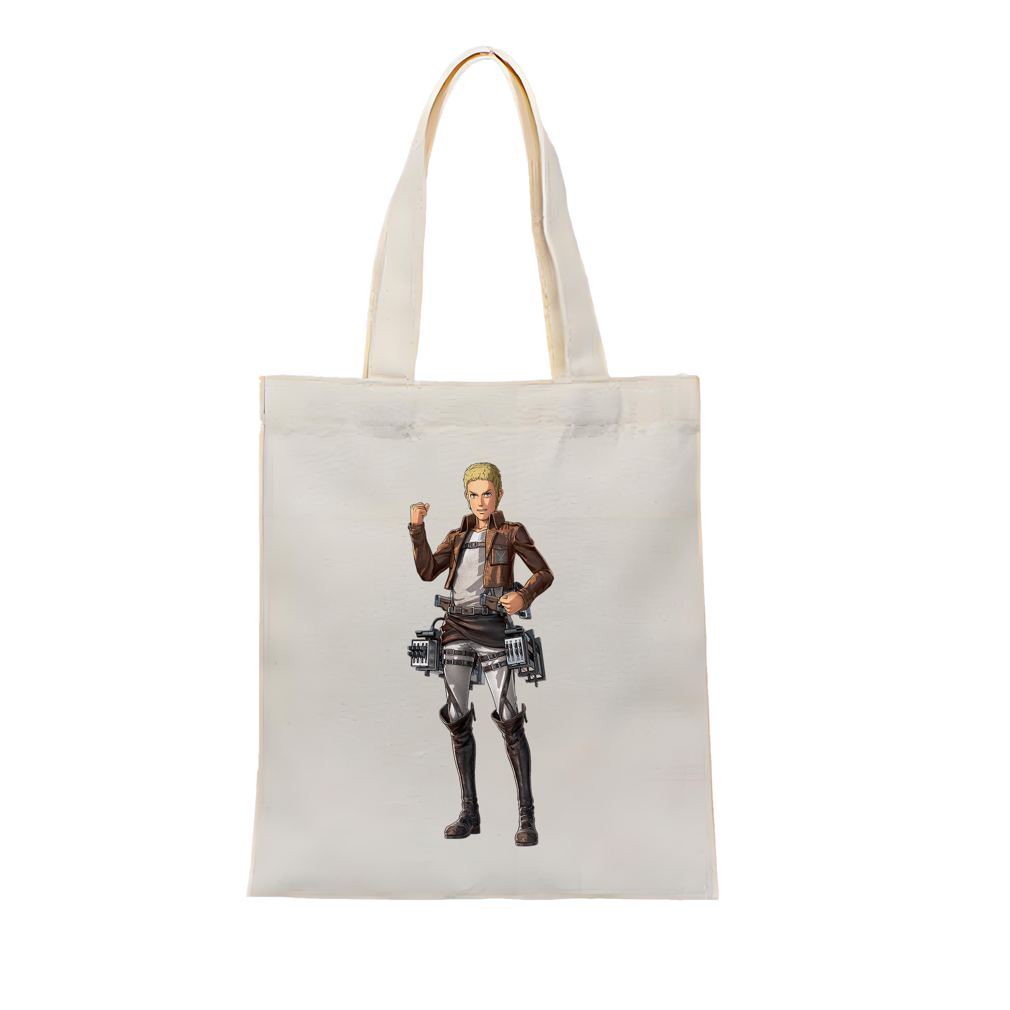 （画像用） 進撃の巨人 ライナー・ブラウン Attack on Titan Reiner Braun 縦型キャンバス生地手提げバッグ　トートバッグ