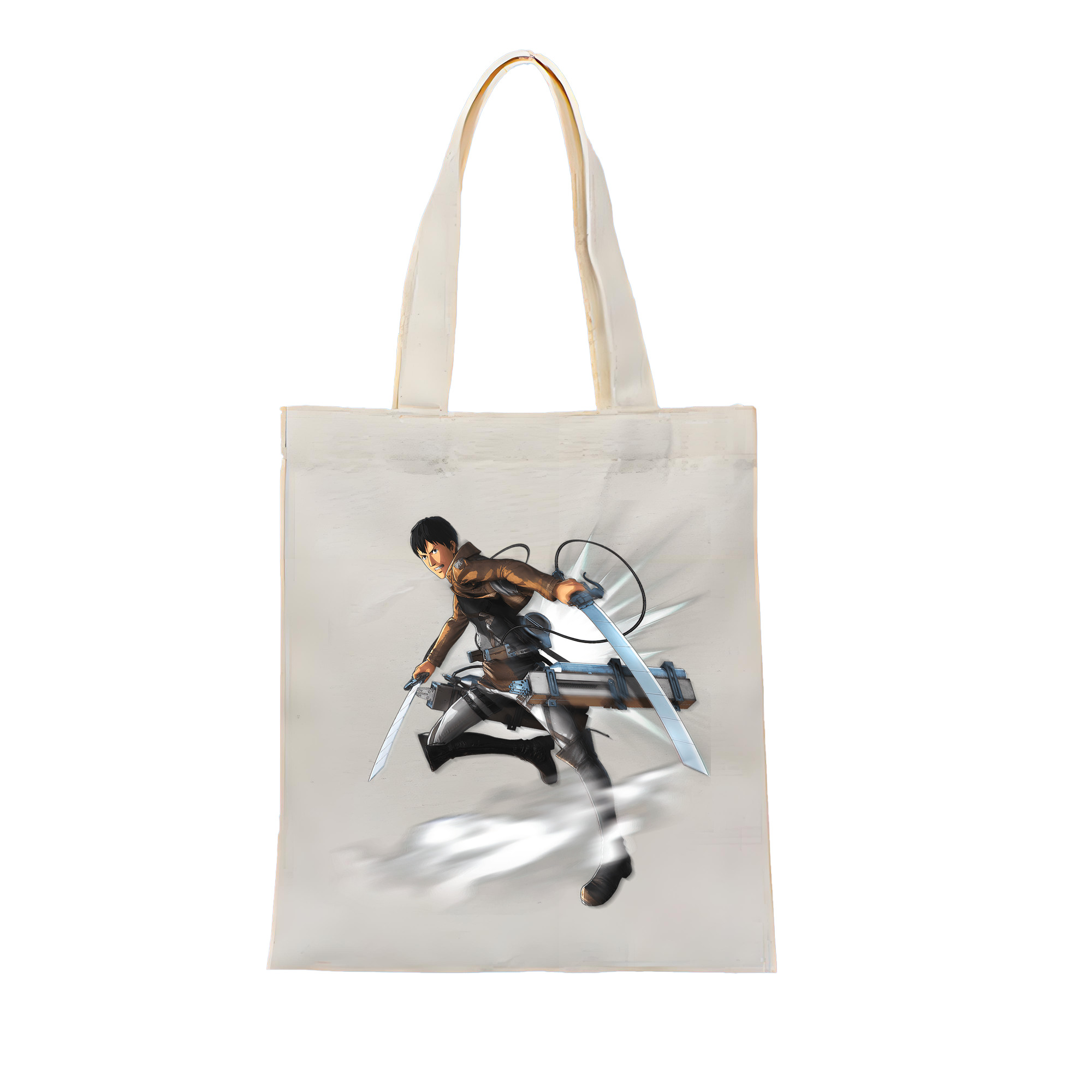 （画像用） 進撃の巨人 ベルトルト・フーバー Attack on Titan Bertholdt Hoover 縦型キャンバス生地手提げバッグ　トートバッグ