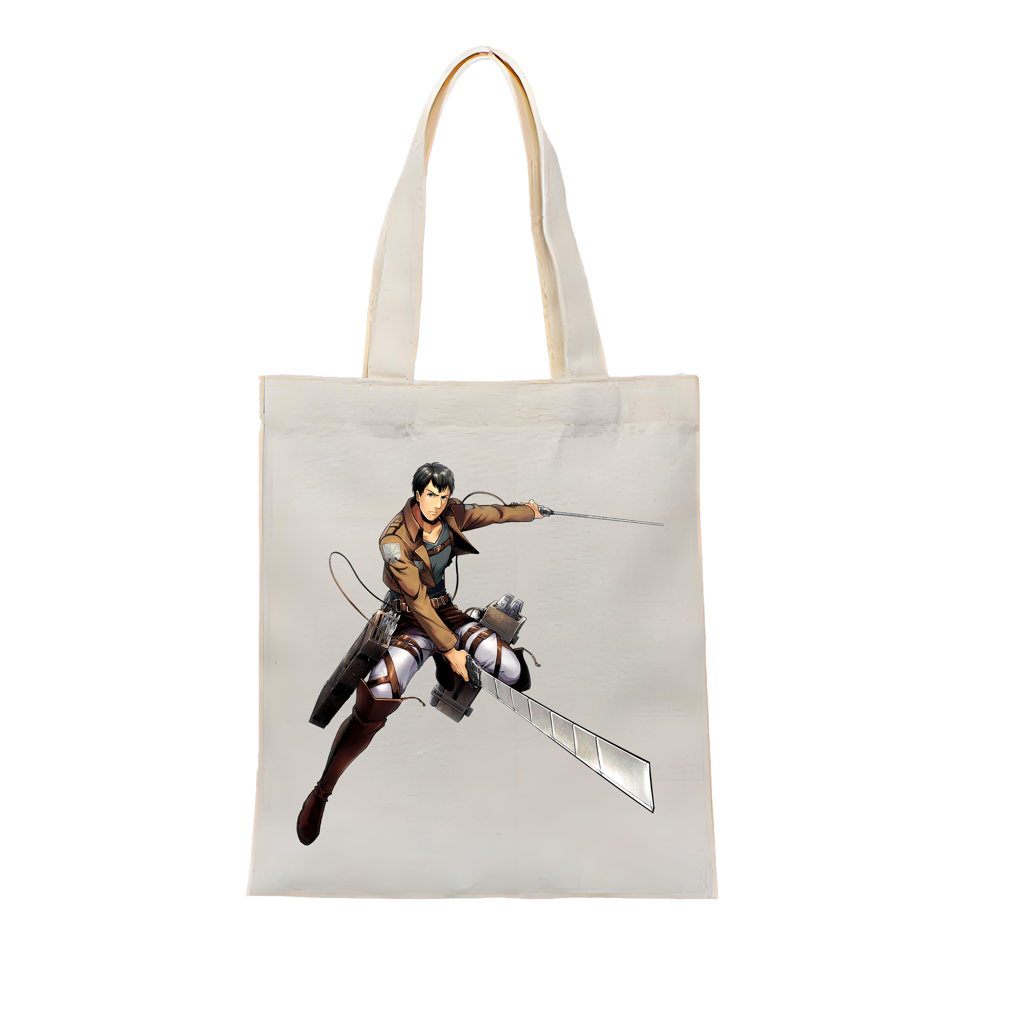 （画像用） 進撃の巨人 ベルトルト・フーバー Attack on Titan Bertholdt Hoover 縦型キャンバス生地手提げバッグ　トートバッグ