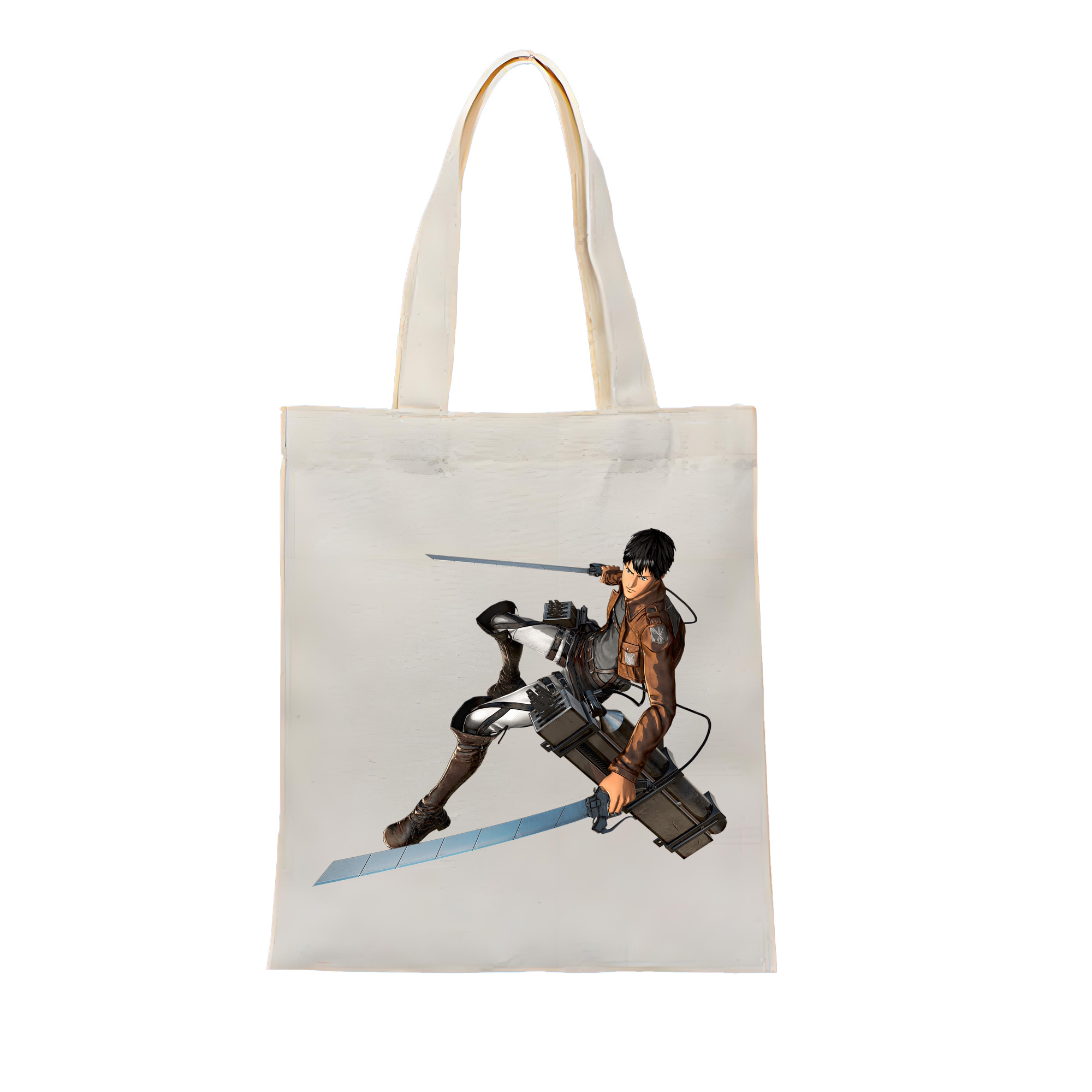 （画像用） 進撃の巨人 ベルトルト・フーバー Attack on Titan Bertholdt Hoover 縦型キャンバス生地手提げバッグ　トートバッグ