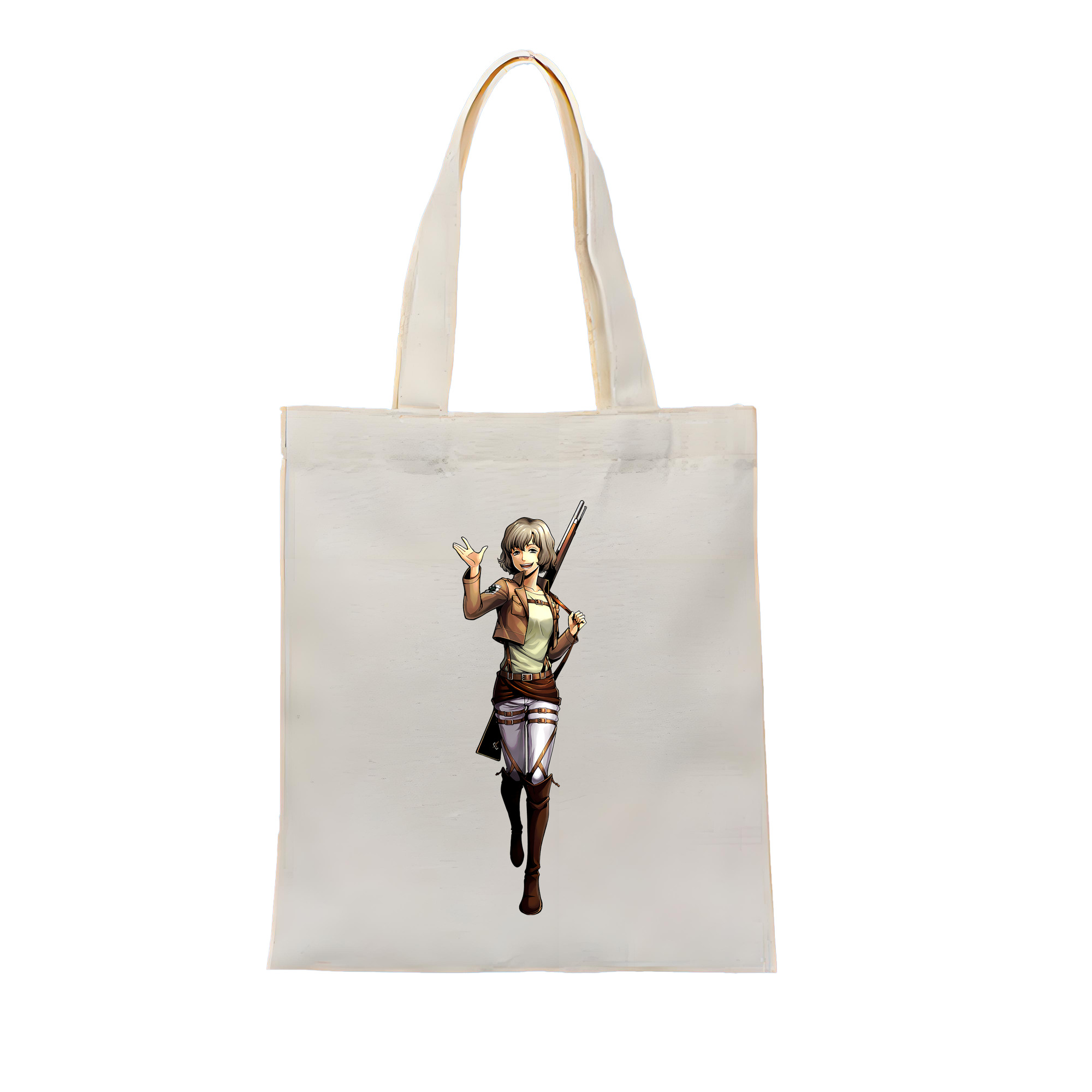 （画像用） 進撃の巨人 ヒツチ Attack on Titan Hitch 縦型キャンバス生地手提げバッグ　トートバッグ