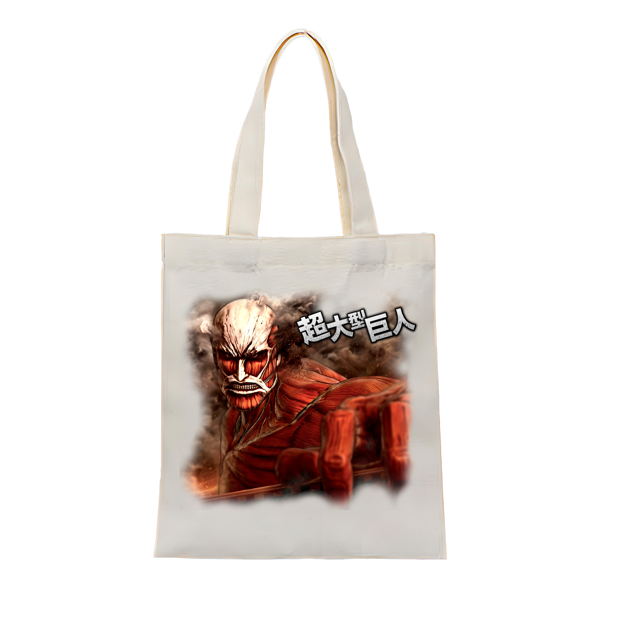 （画像用） 進撃の巨人 Attack on Titan 縦型キャンバス生地手提げバッグ　トートバッグ