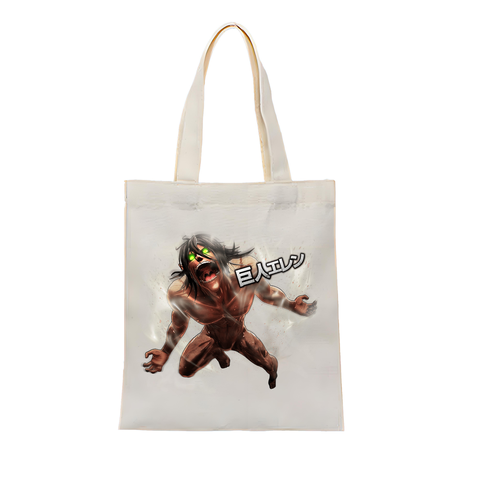 （画像用） 進撃の巨人 Attack on Titan 縦型キャンバス生地手提げバッグ　トートバッグ