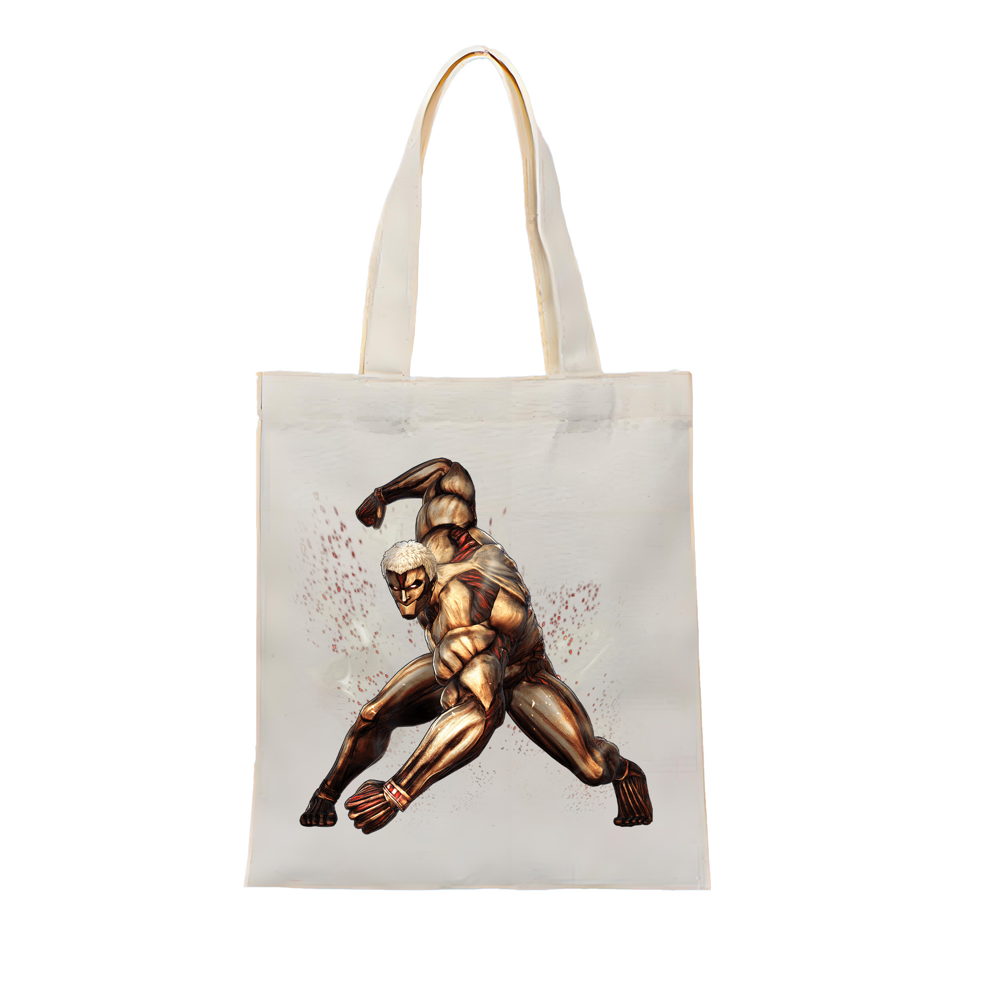 （画像用） 進撃の巨人 Attack on Titan 縦型キャンバス生地手提げバッグ　トートバッグ