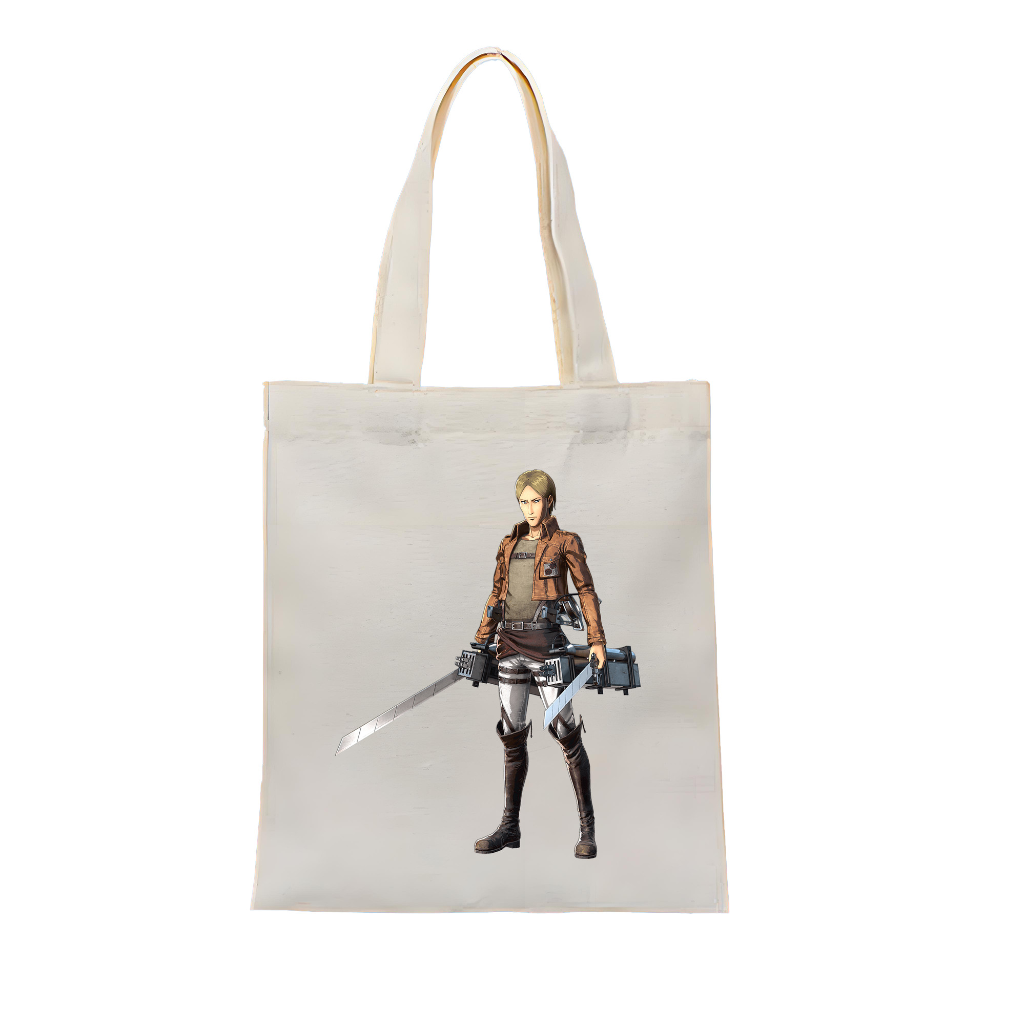 （画像用） 進撃の巨人 Attack on Titan 縦型キャンバス生地手提げバッグ　トートバッグ