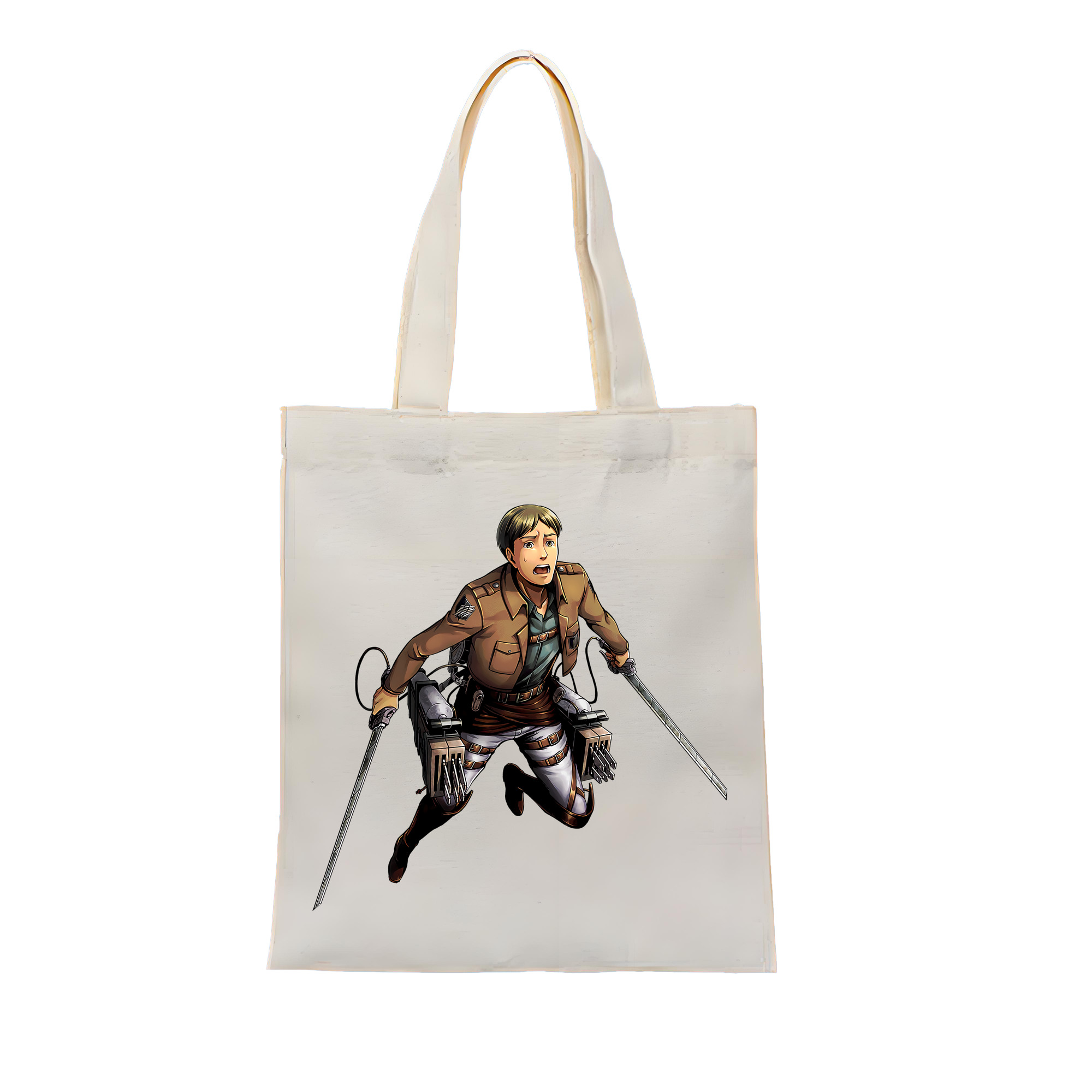 （画像用） 進撃の巨人 Attack on Titan 縦型キャンバス生地手提げバッグ　トートバッグ