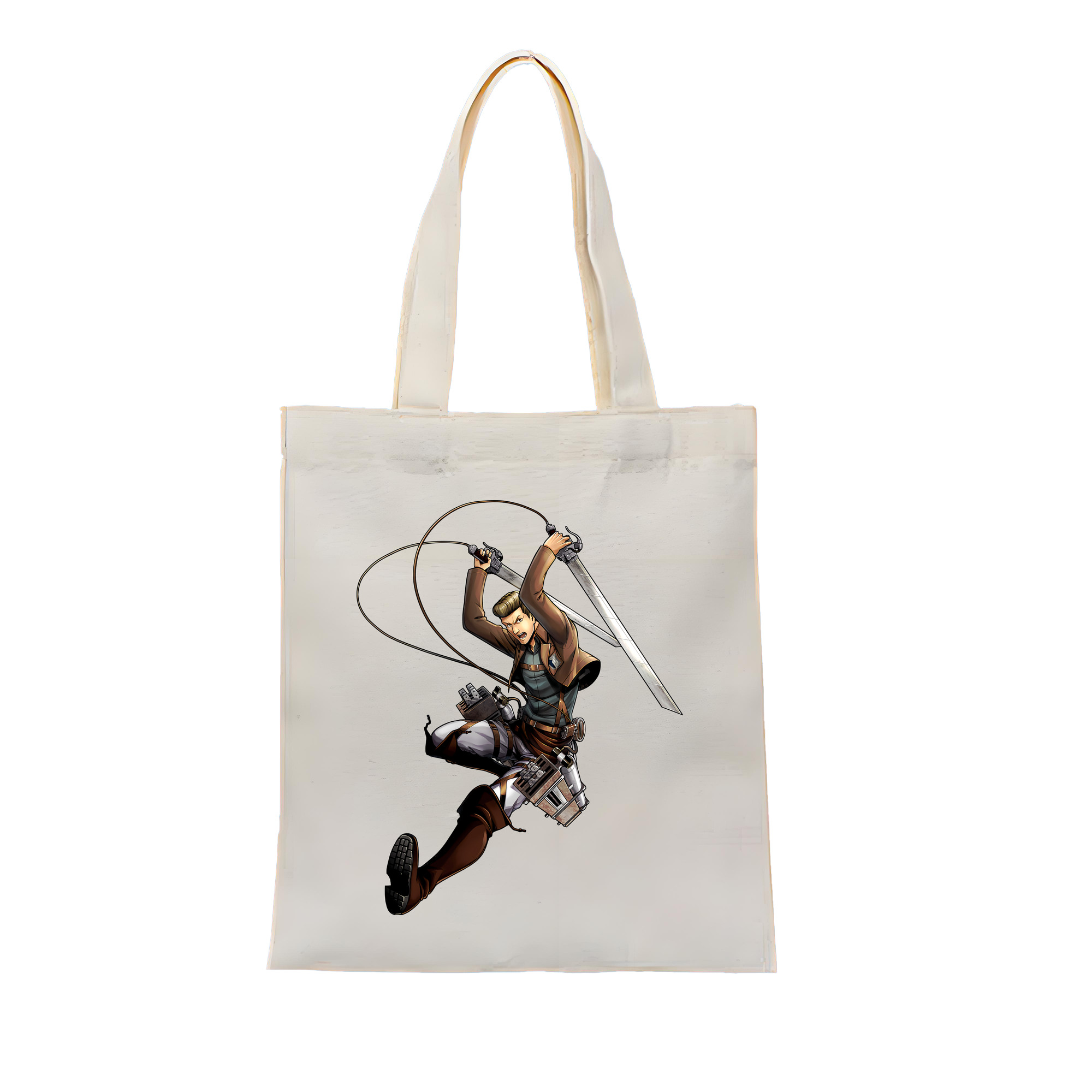 （画像用） 進撃の巨人 Attack on Titan 縦型キャンバス生地手提げバッグ　トートバッグ