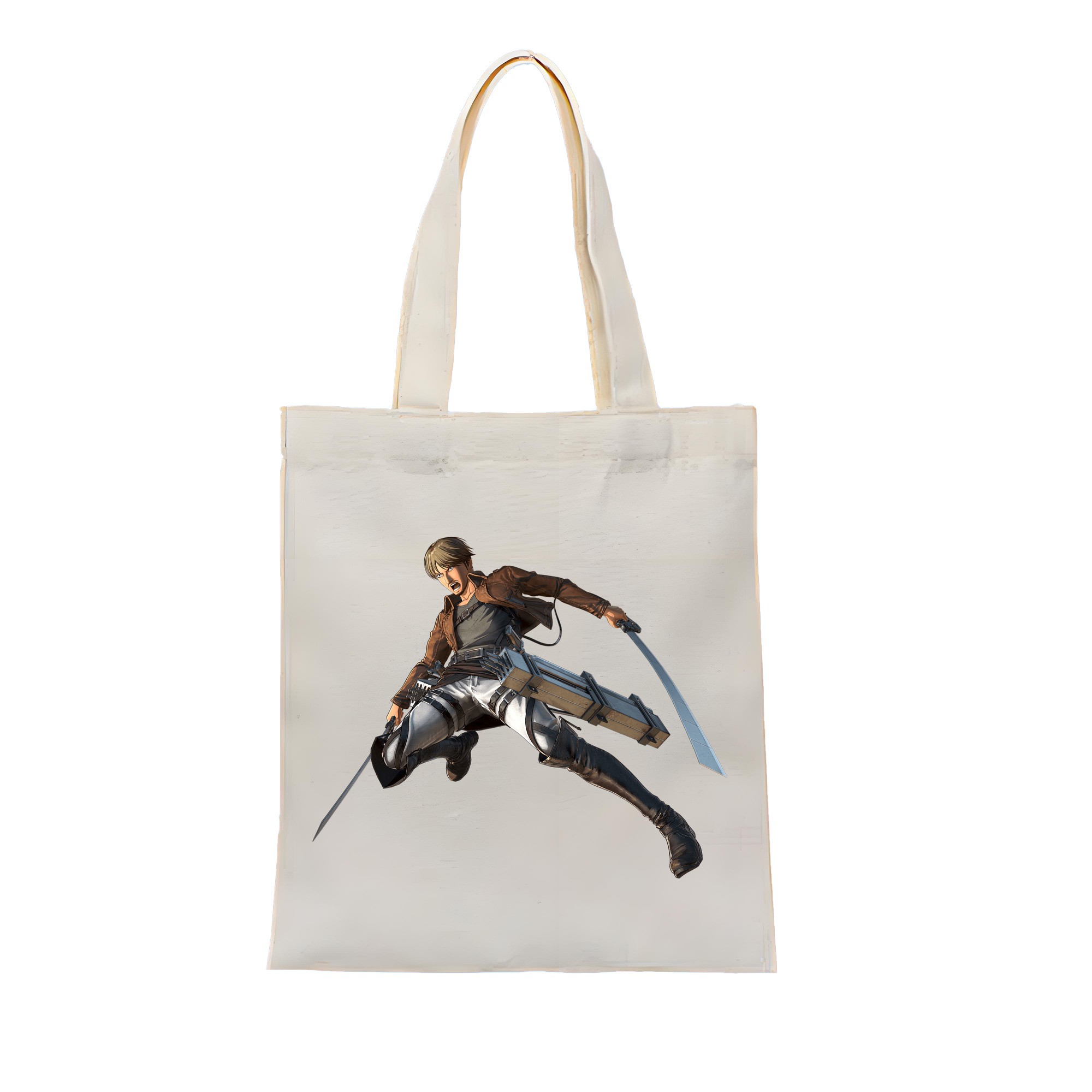 （画像用） 進撃の巨人 Attack on Titan 縦型キャンバス生地手提げバッグ　トートバッグ