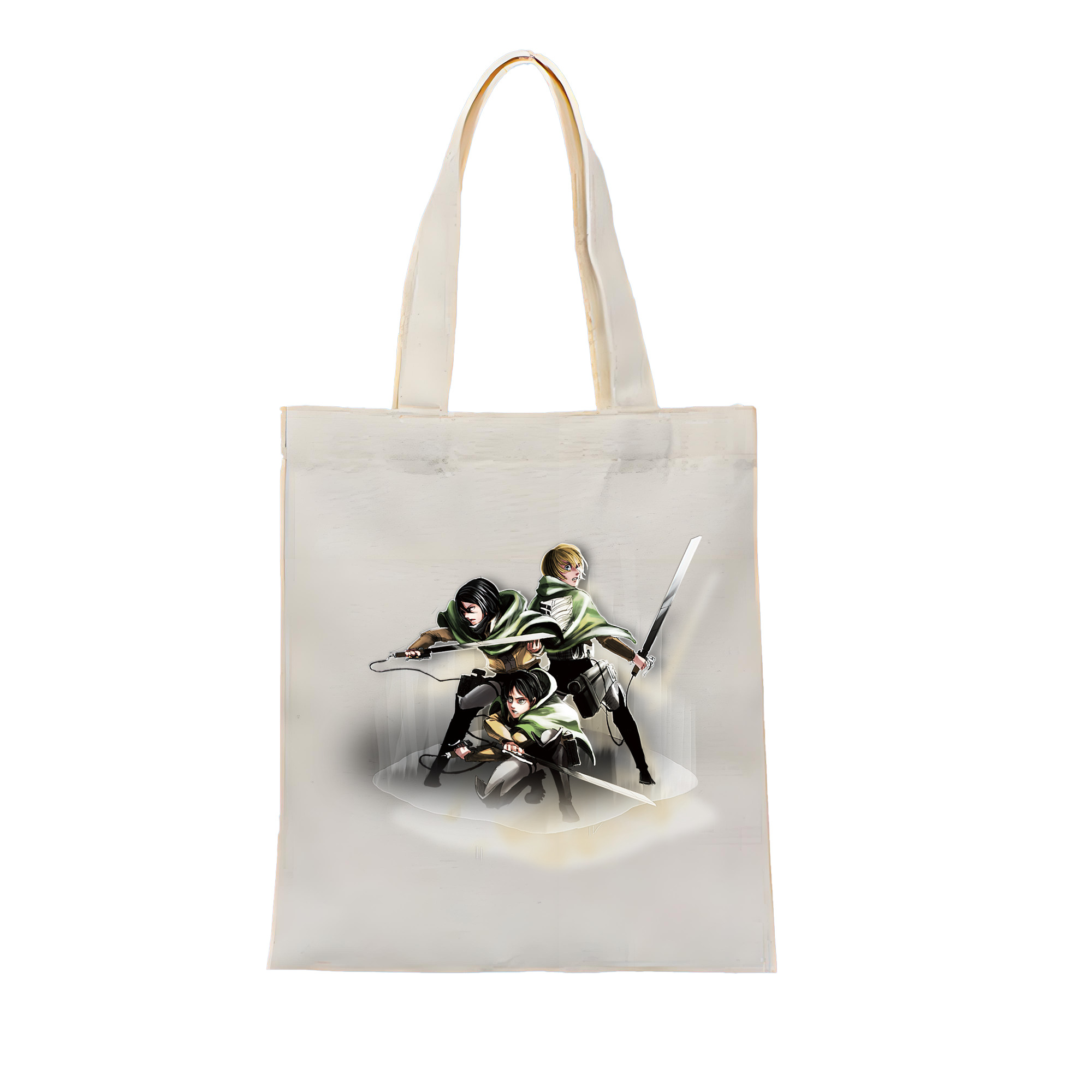 （画像用） 進撃の巨人 Attack on Titan 縦型キャンバス生地手提げバッグ　トートバッグ