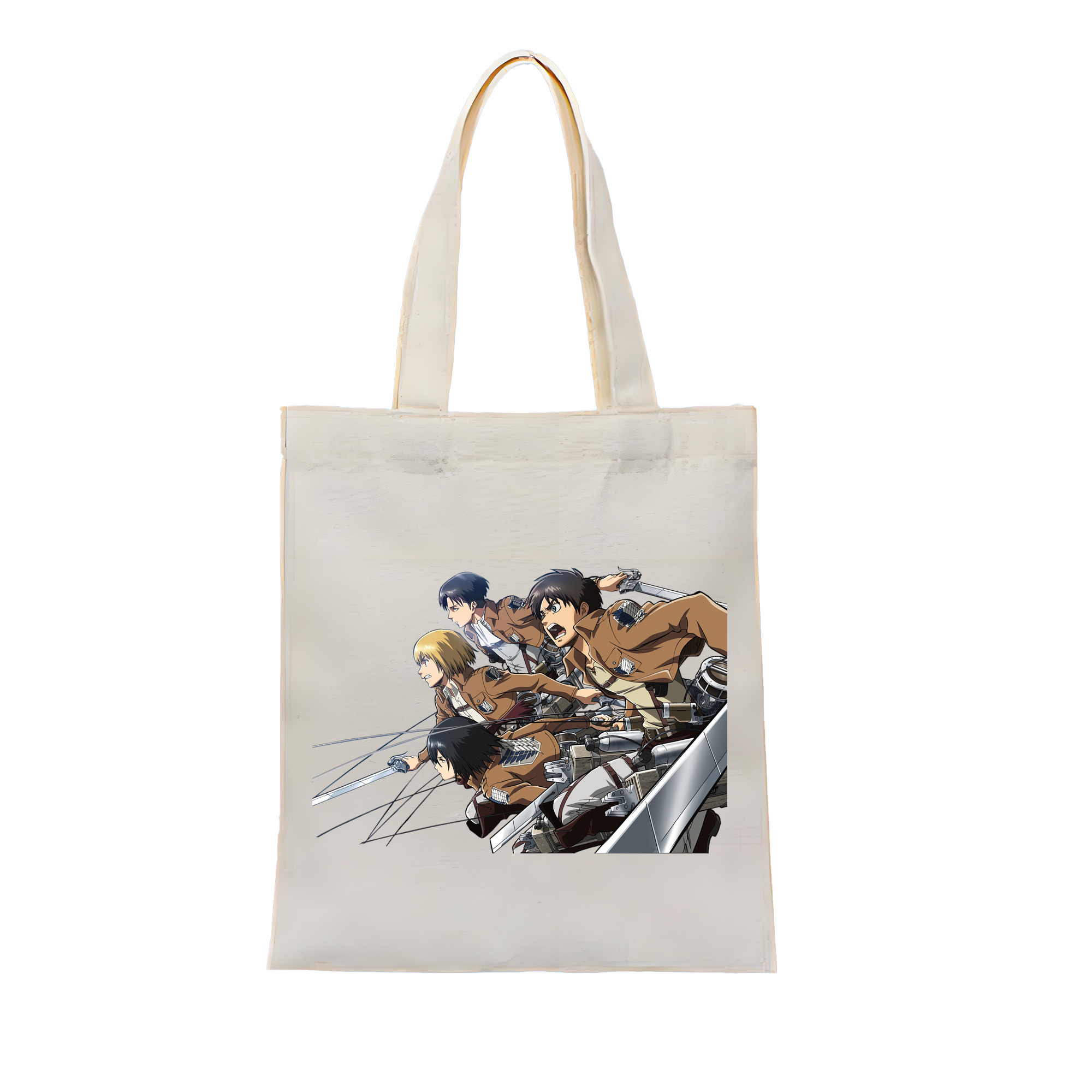 （画像用） 進撃の巨人 Attack on Titan 縦型キャンバス生地手提げバッグ　トートバッグ