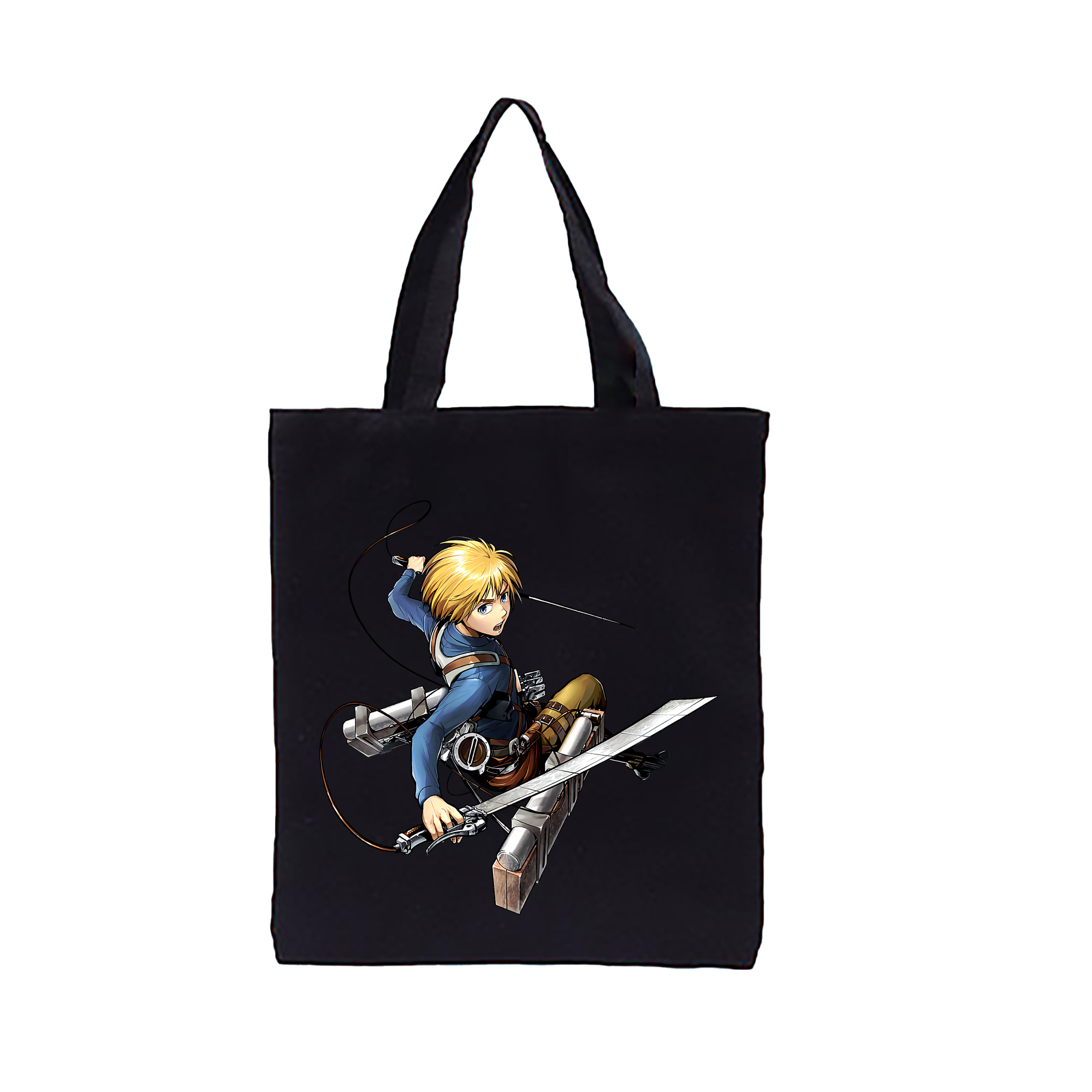 （画像用） 進撃の巨人 アルミン·アルレルト Attack on Titan Armin Arlert 縦型キャンバス生地手提げバッグ　トートバッグ
