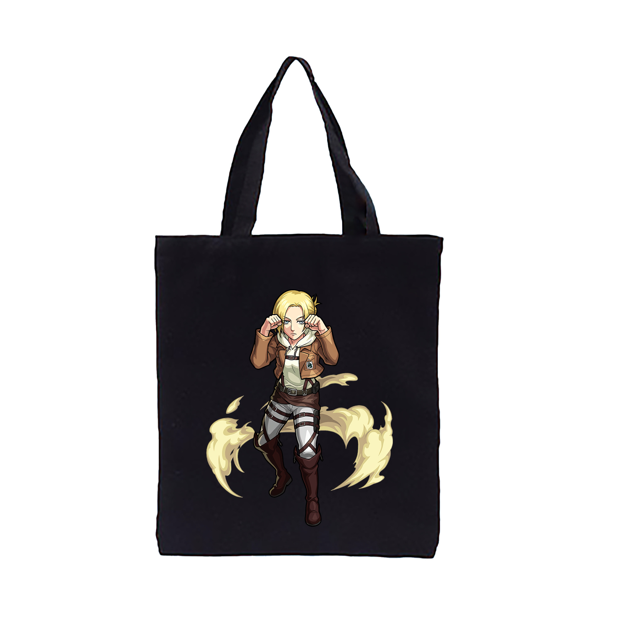 （画像用） 進撃の巨人 アニ・レオンハート Attack on Titan Annie Leonhart 縦型キャンバス生地手提げバッグ　トートバッグ