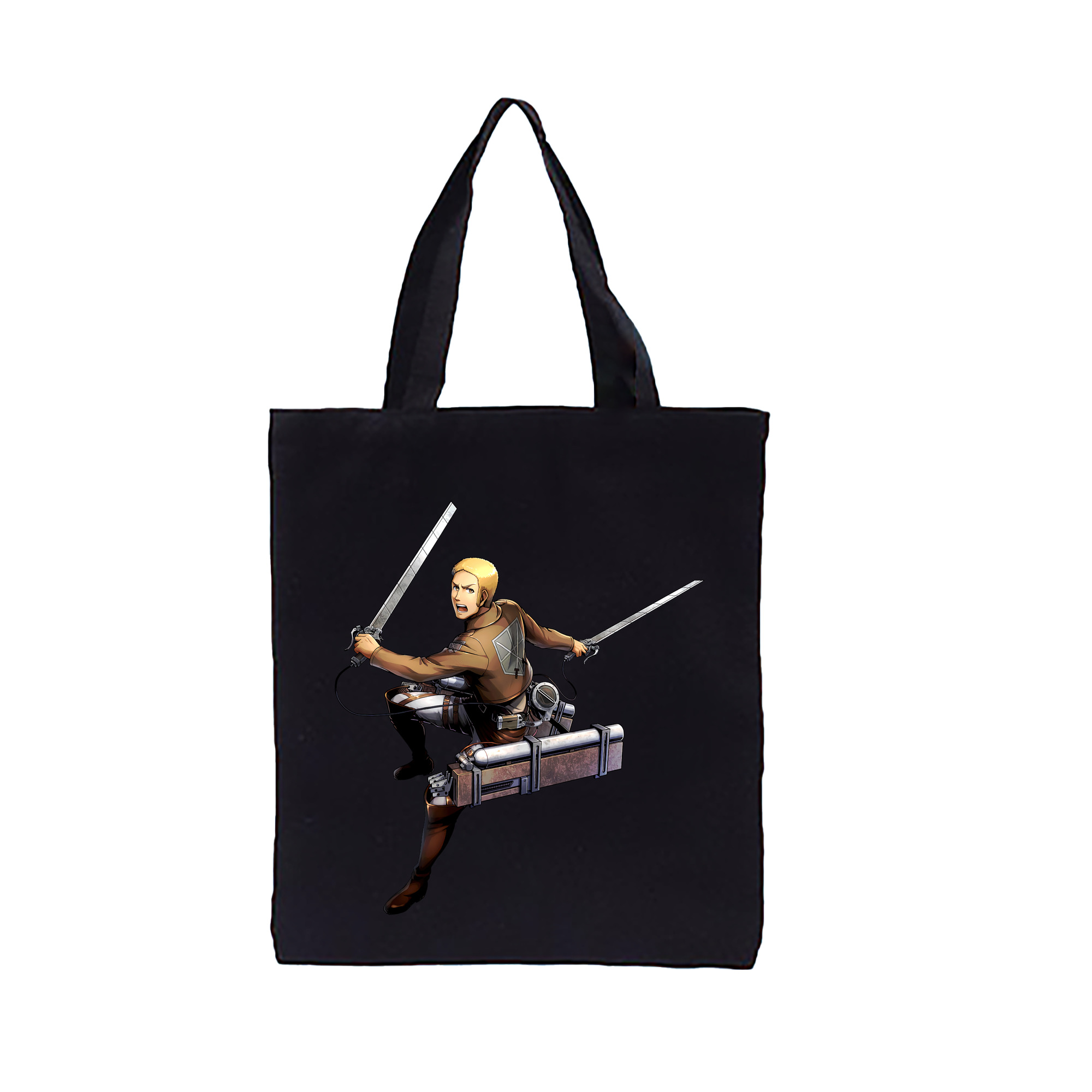 （画像用） 進撃の巨人 ライナー・ブラウン Attack on Titan Reiner Braun 縦型キャンバス生地手提げバッグ　トートバッグ