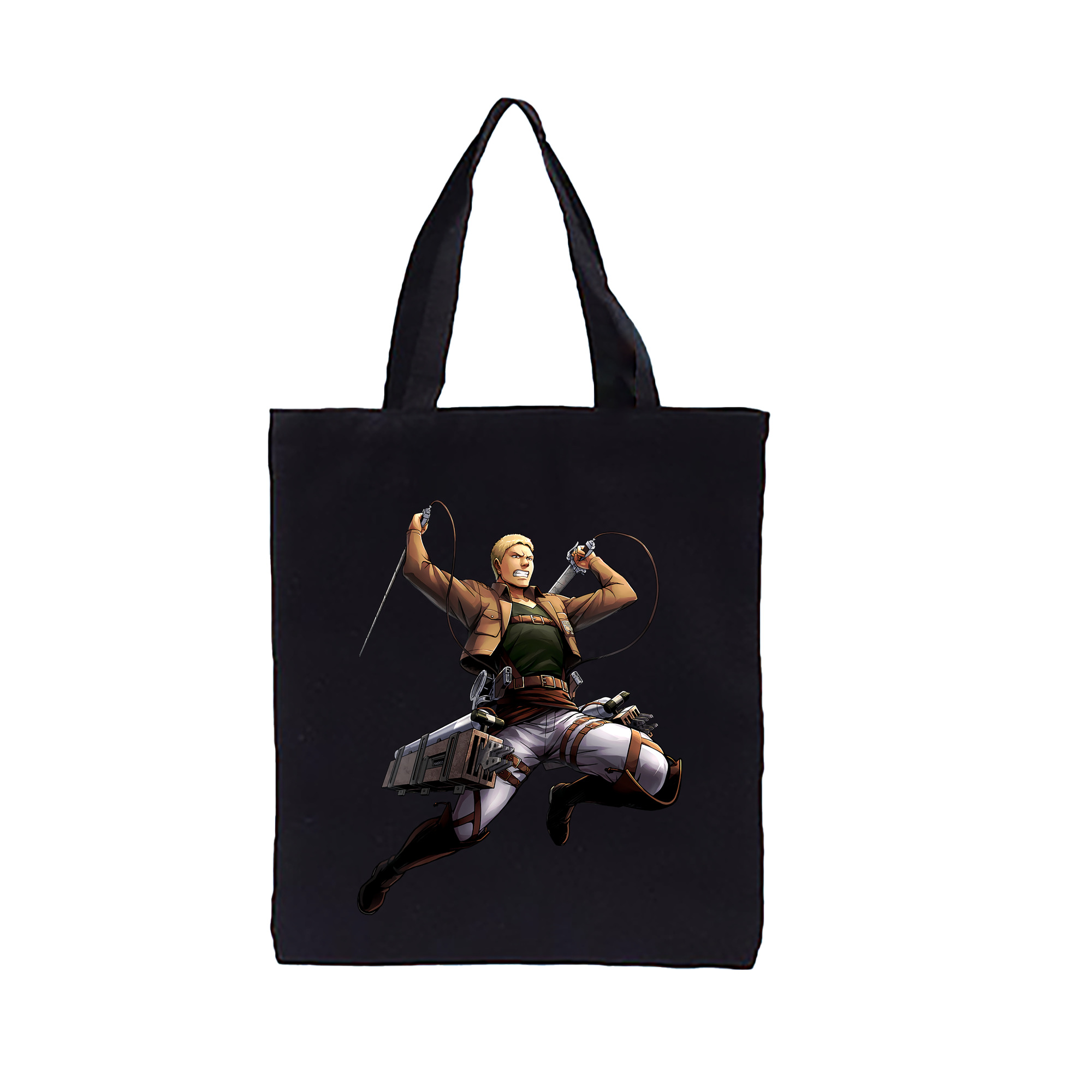 （画像用） 進撃の巨人 ライナー・ブラウン Attack on Titan Reiner Braun 縦型キャンバス生地手提げバッグ　トートバッグ