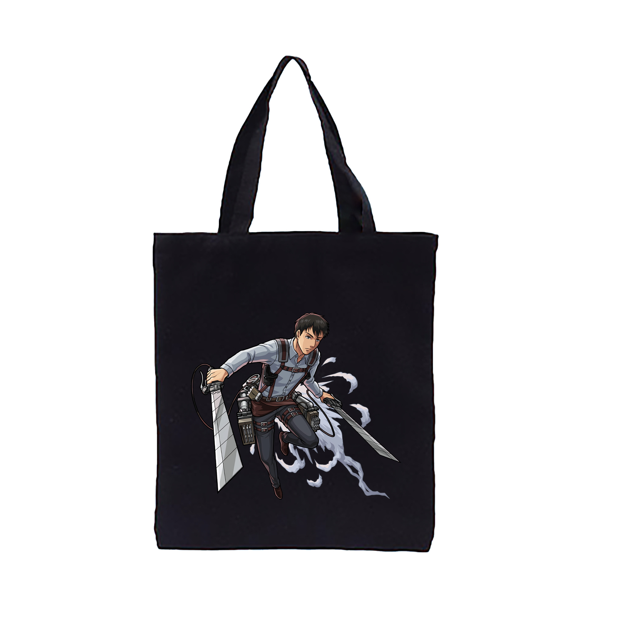 （画像用） 進撃の巨人 ベルトルト・フーバー Attack on Titan Bertholdt Hoover 縦型キャンバス生地手提げバッグ　トートバッグ