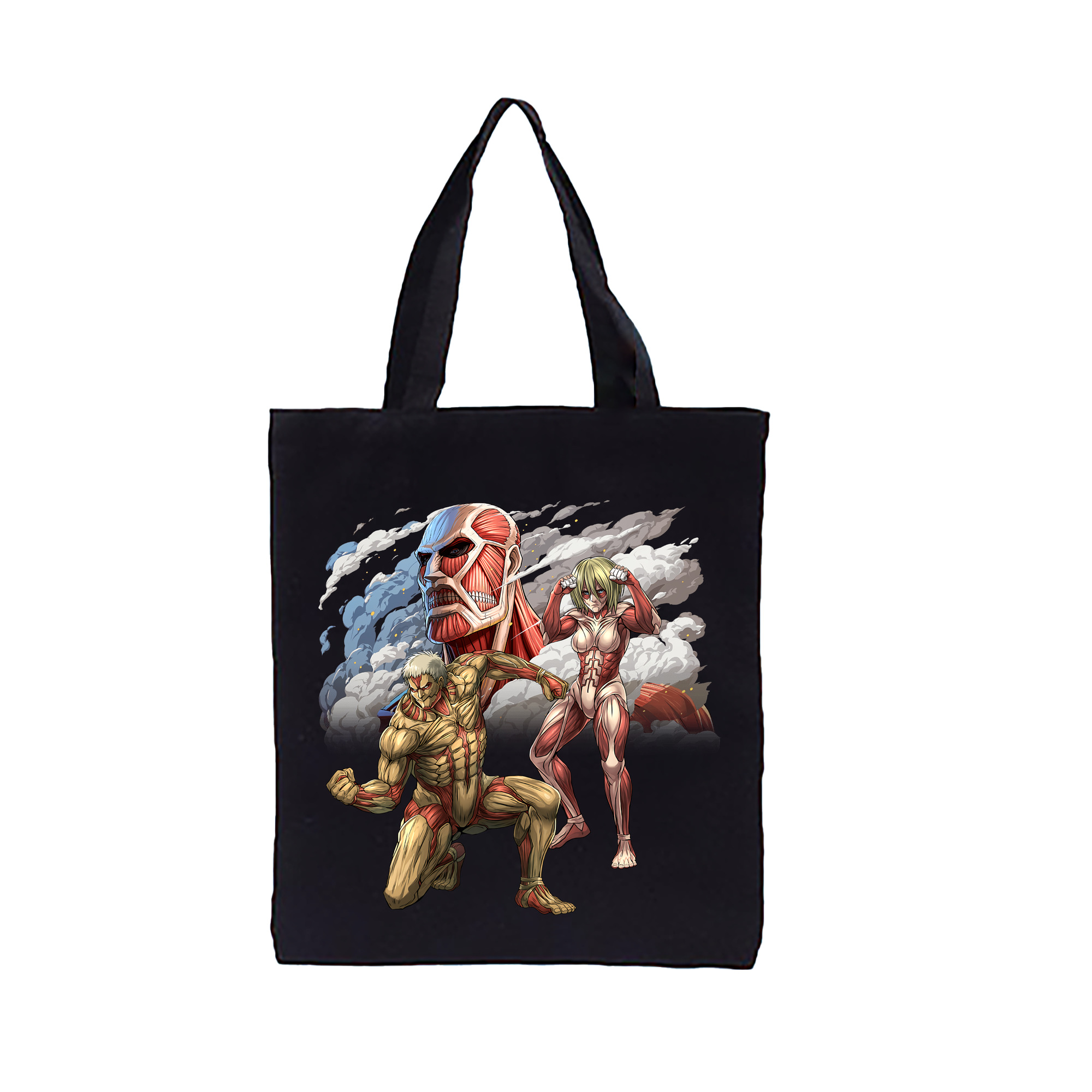 （画像用） 進撃の巨人 Attack on Titan 縦型キャンバス生地手提げバッグ　トートバッグ