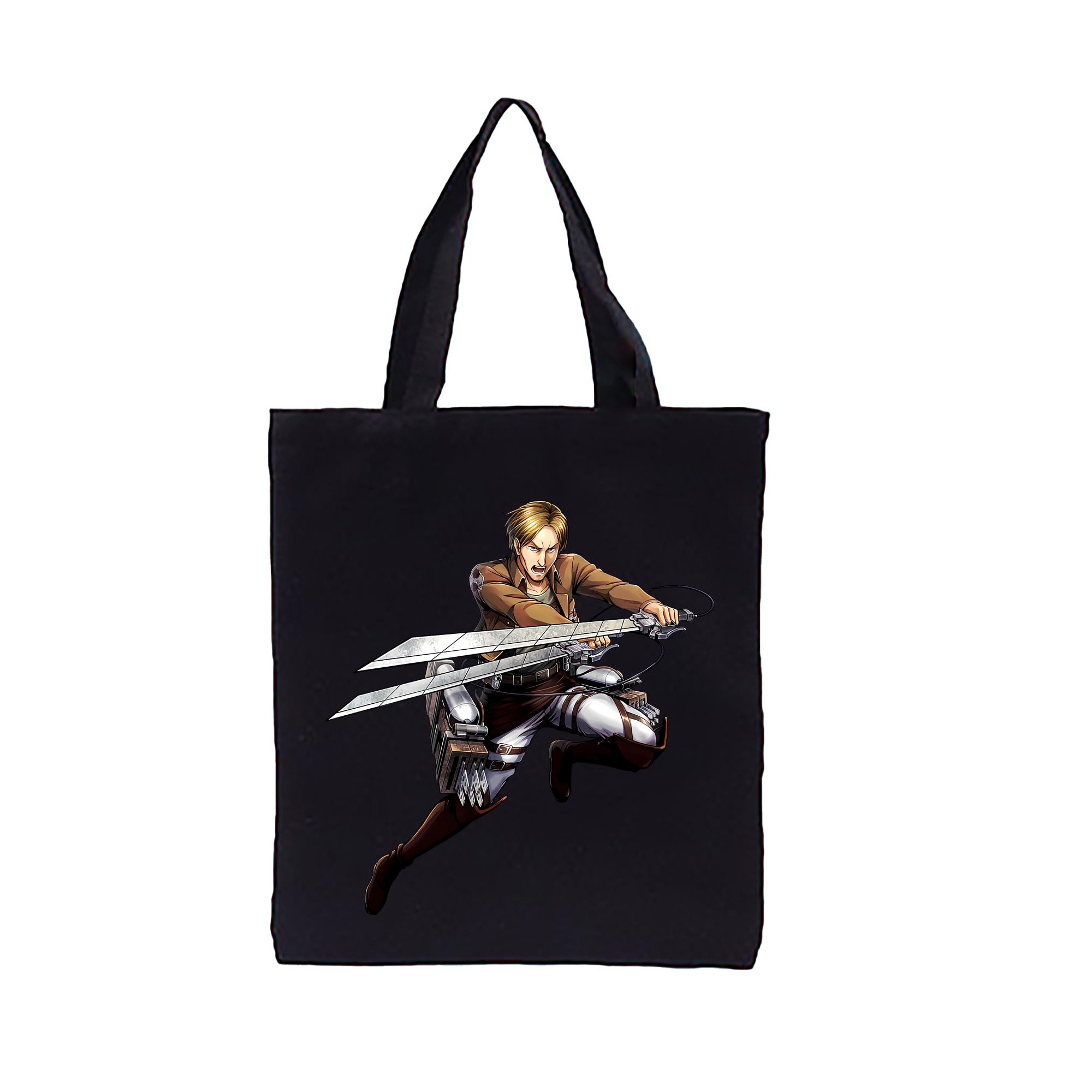 （画像用） 進撃の巨人 Attack on Titan 縦型キャンバス生地手提げバッグ　トートバッグ