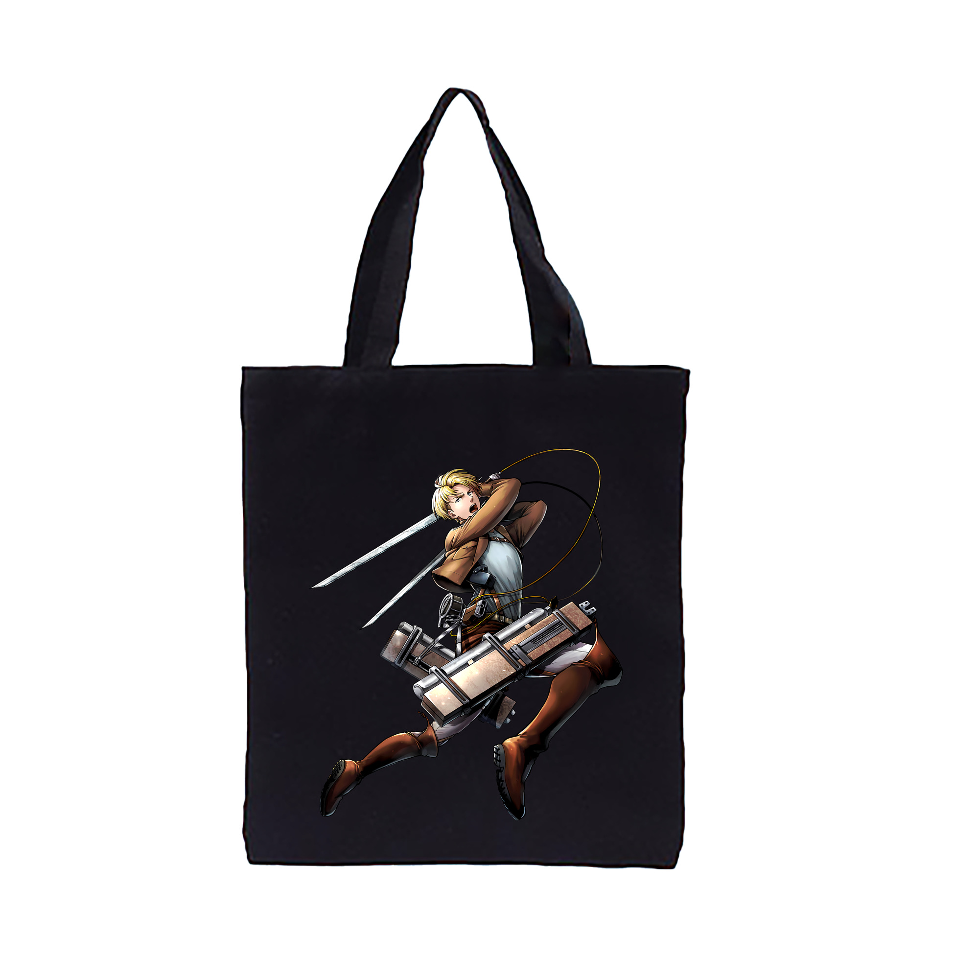（画像用） 進撃の巨人 Attack on Titan 縦型キャンバス生地手提げバッグ　トートバッグ