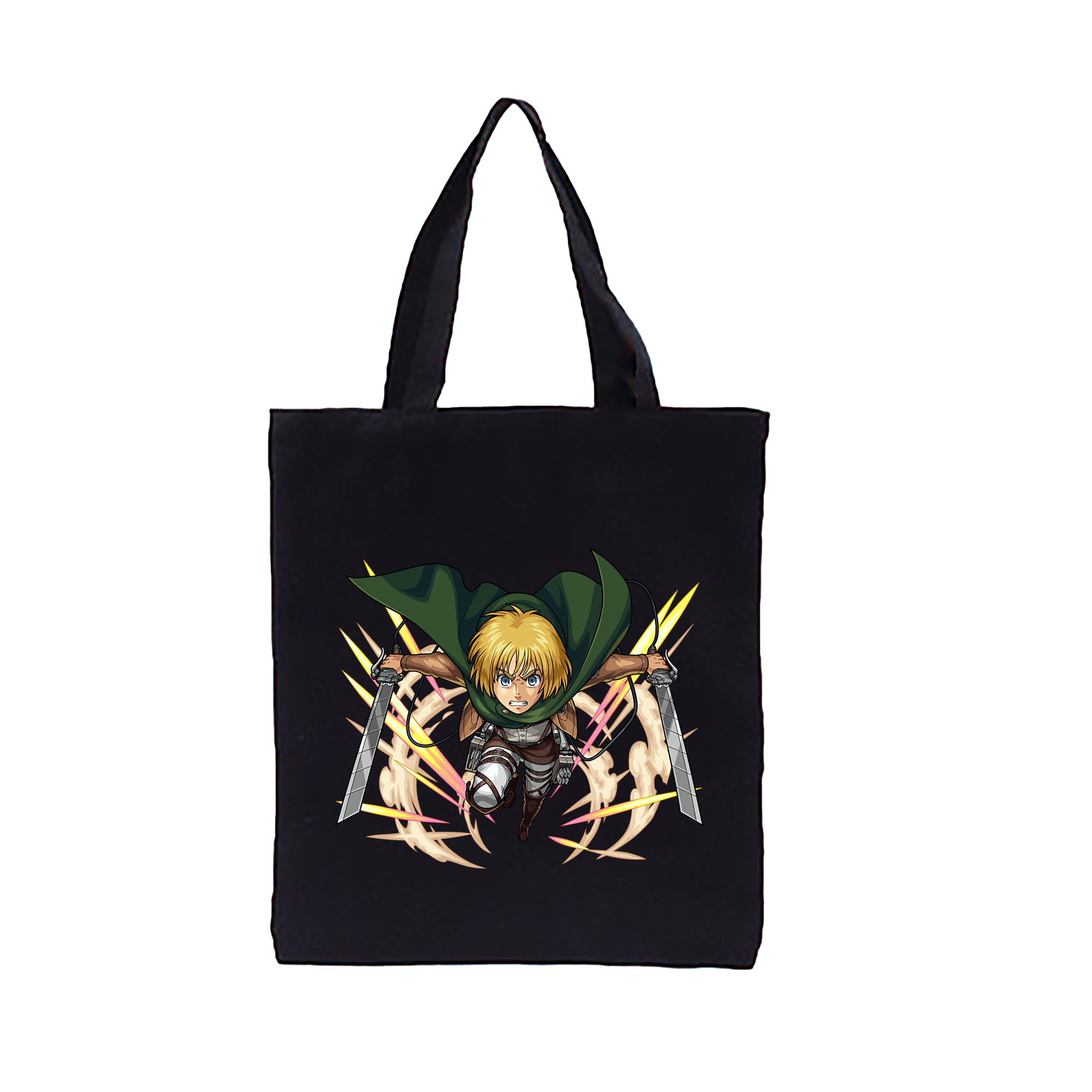 （画像用） 進撃の巨人 アルミン·アルレルト Attack on Titan Armin Arlert 縦型キャンバス生地手提げバッグ　トートバッグ