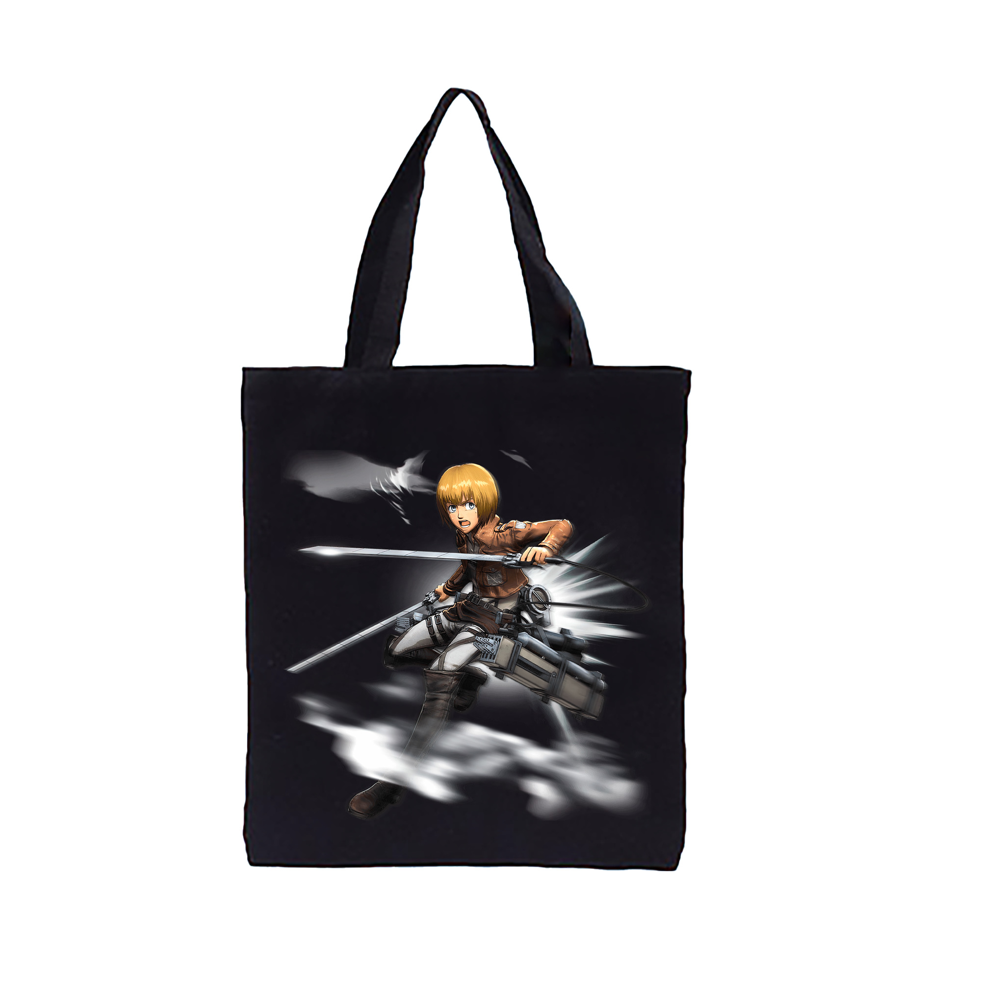 （画像用） 進撃の巨人 アルミン·アルレルト Attack on Titan Armin Arlert 縦型キャンバス生地手提げバッグ　トートバッグ