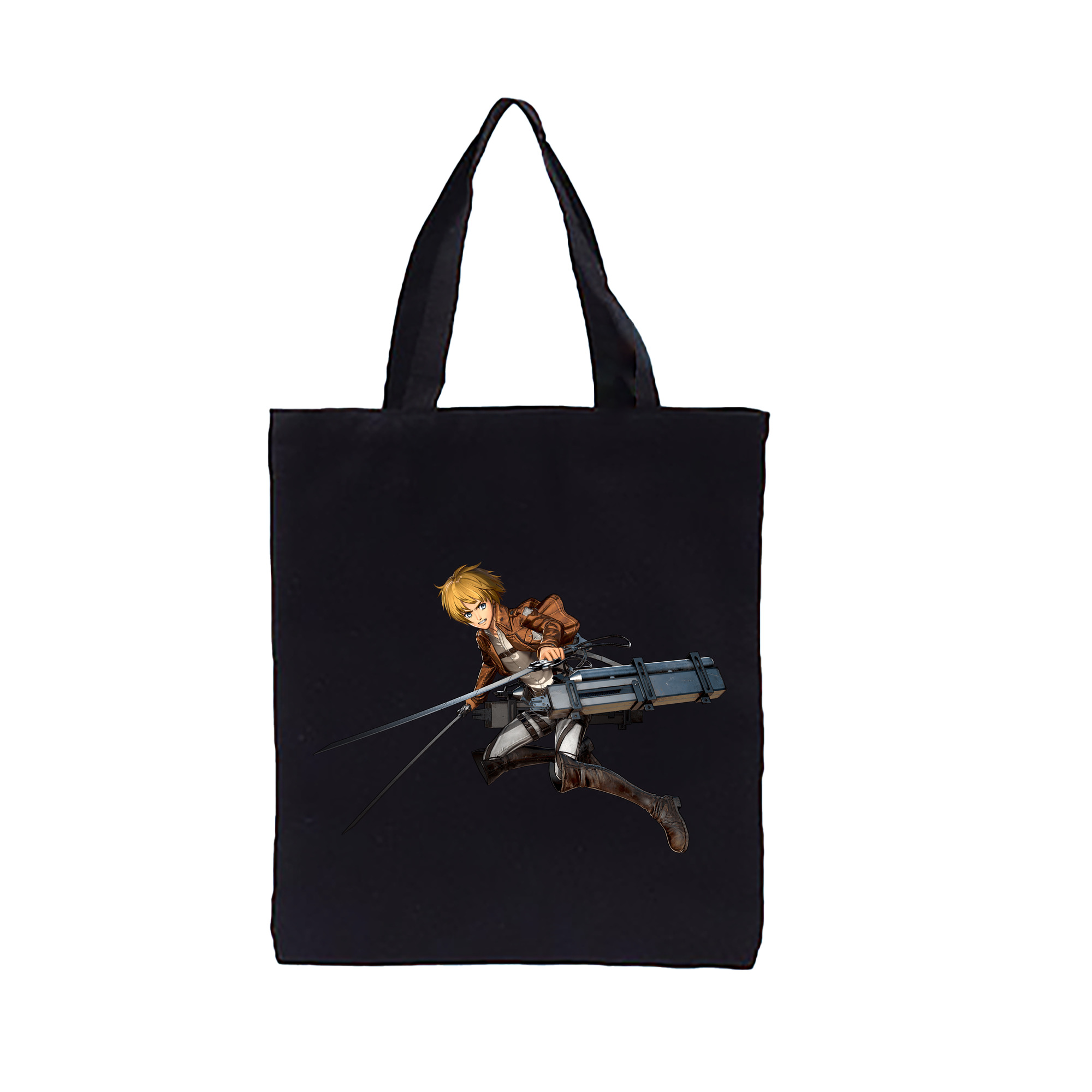 （画像用） 進撃の巨人 アルミン·アルレルト Attack on Titan Armin Arlert 縦型キャンバス生地手提げバッグ　トートバッグ