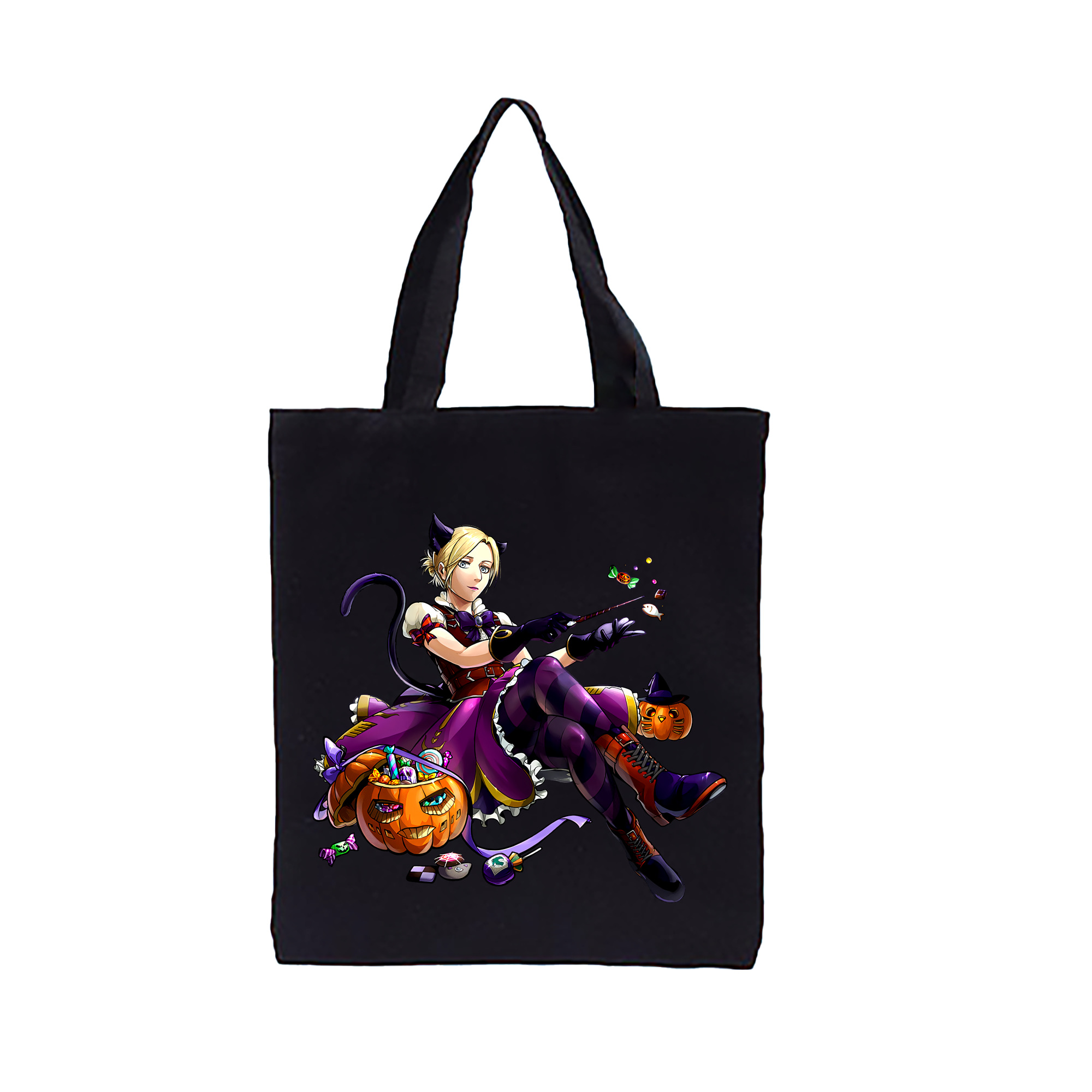 （画像用） 進撃の巨人 アニ・レオンハート Attack on Titan Annie Leonhart 縦型キャンバス生地手提げバッグ　トートバッグ