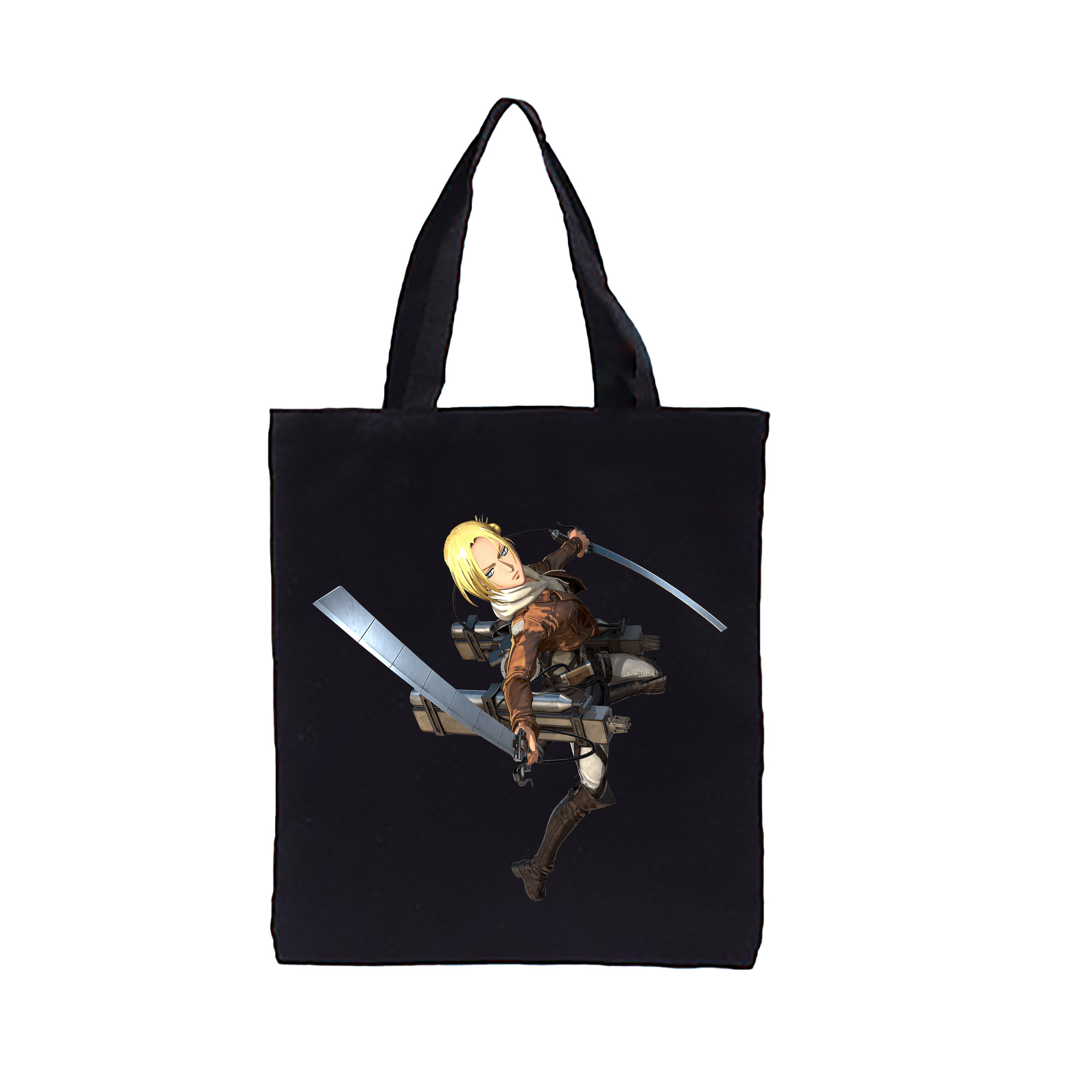 （画像用） 進撃の巨人 アニ・レオンハート Attack on Titan Annie Leonhart 縦型キャンバス生地手提げバッグ　トートバッグ
