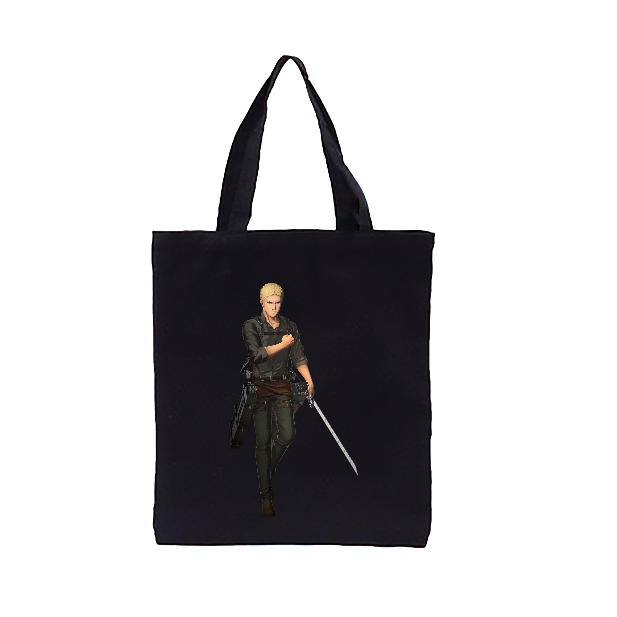 （画像用） 進撃の巨人 ライナー・ブラウン Attack on Titan Reiner Braun 縦型キャンバス生地手提げバッグ　トートバッグ