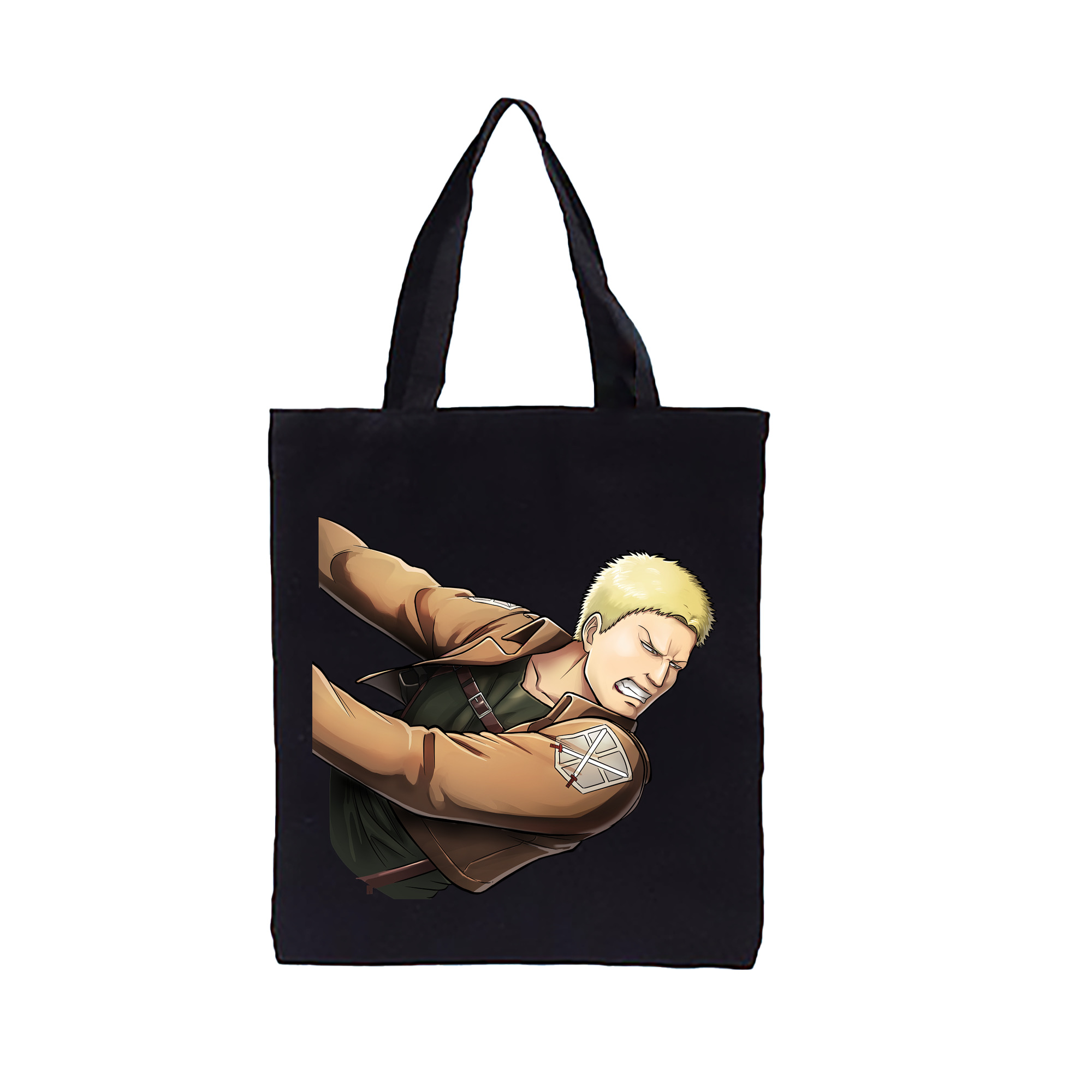 （画像用） 進撃の巨人 ライナー・ブラウン Attack on Titan Reiner Braun 縦型キャンバス生地手提げバッグ　トートバッグ