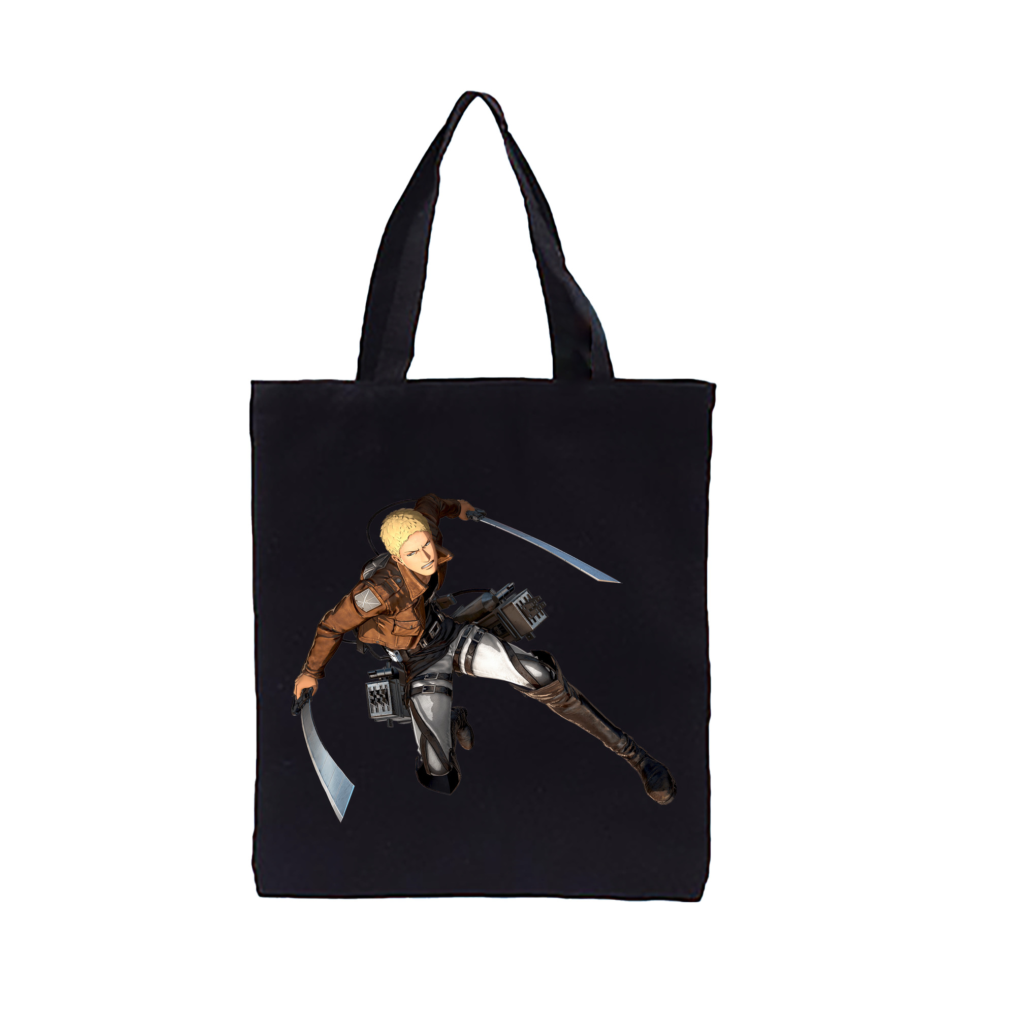 （画像用） 進撃の巨人 ライナー・ブラウン Attack on Titan Reiner Braun 縦型キャンバス生地手提げバッグ　トートバッグ