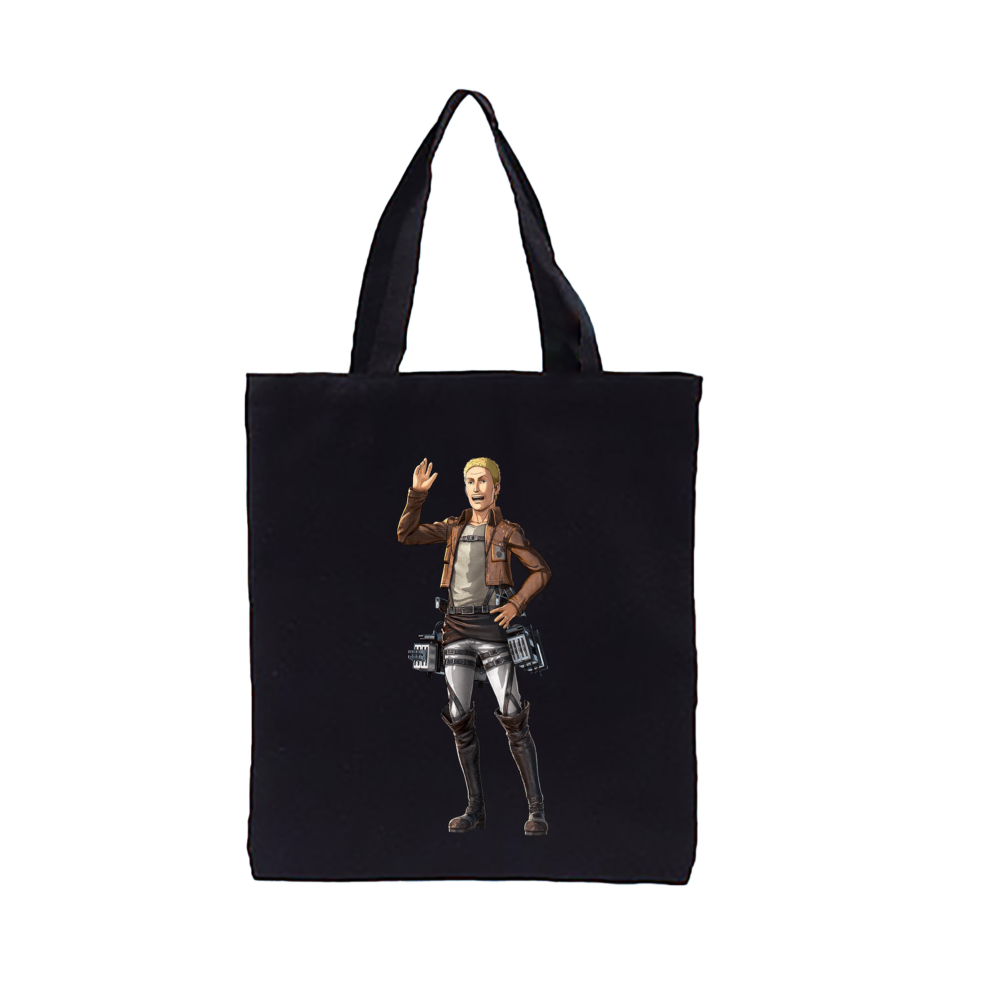 （画像用） 進撃の巨人 ハンネス Attack on Titan Hannes 縦型キャンバス生地手提げバッグ　トートバッグ