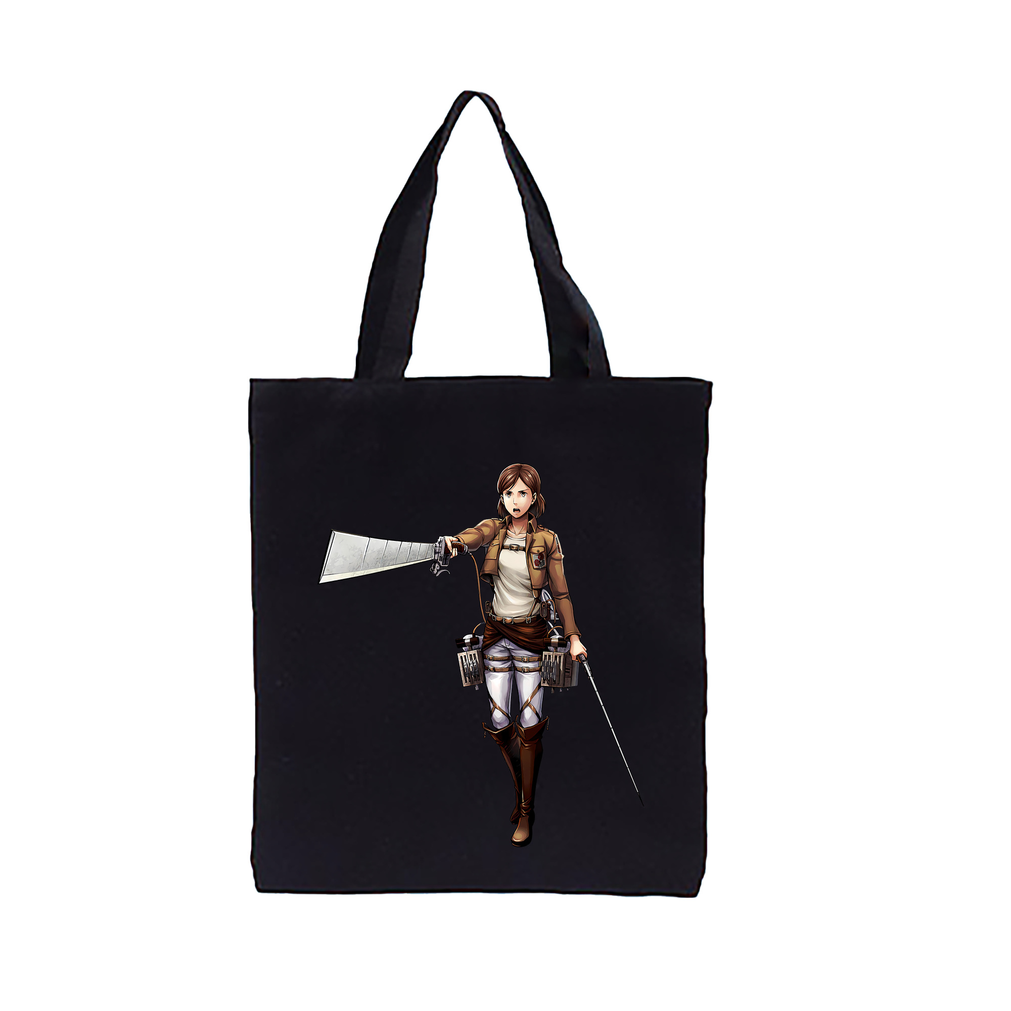 （画像用） 進撃の巨人 Attack on Titan 縦型キャンバス生地手提げバッグ　トートバッグ