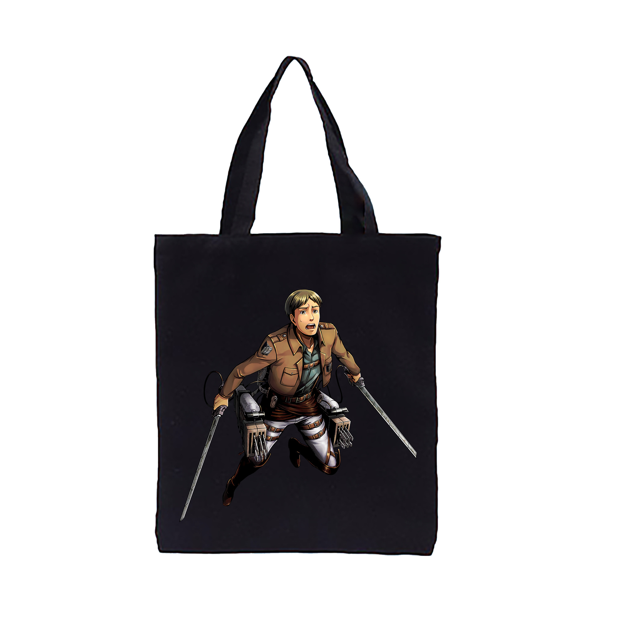 （画像用） 進撃の巨人 Attack on Titan 縦型キャンバス生地手提げバッグ　トートバッグ