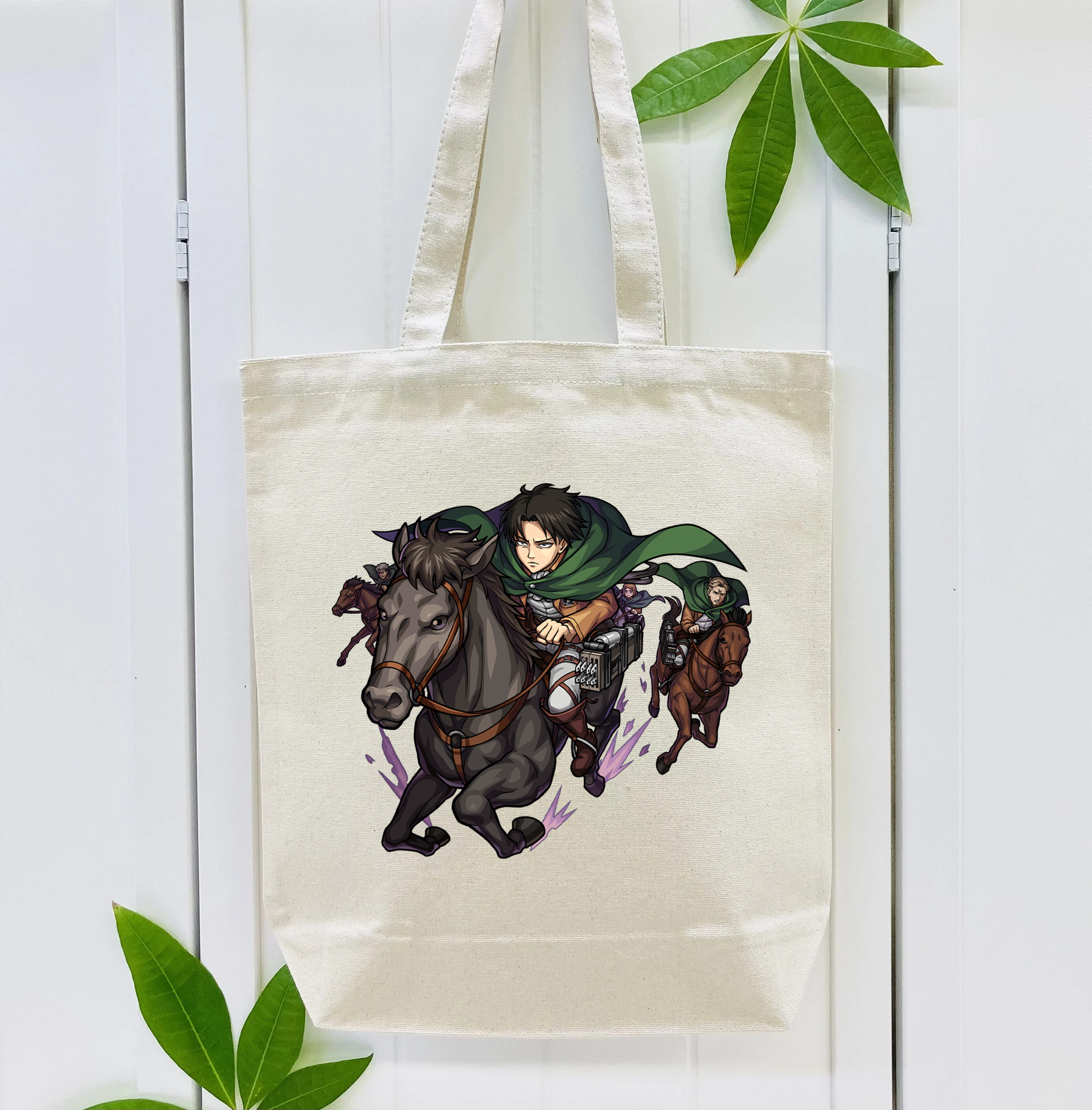 進撃の巨人 リヴァイ·アッカーマン Attack on Titan Levi Ackerman 縦型キャンバス生地手提げバッグ　トートバッグ