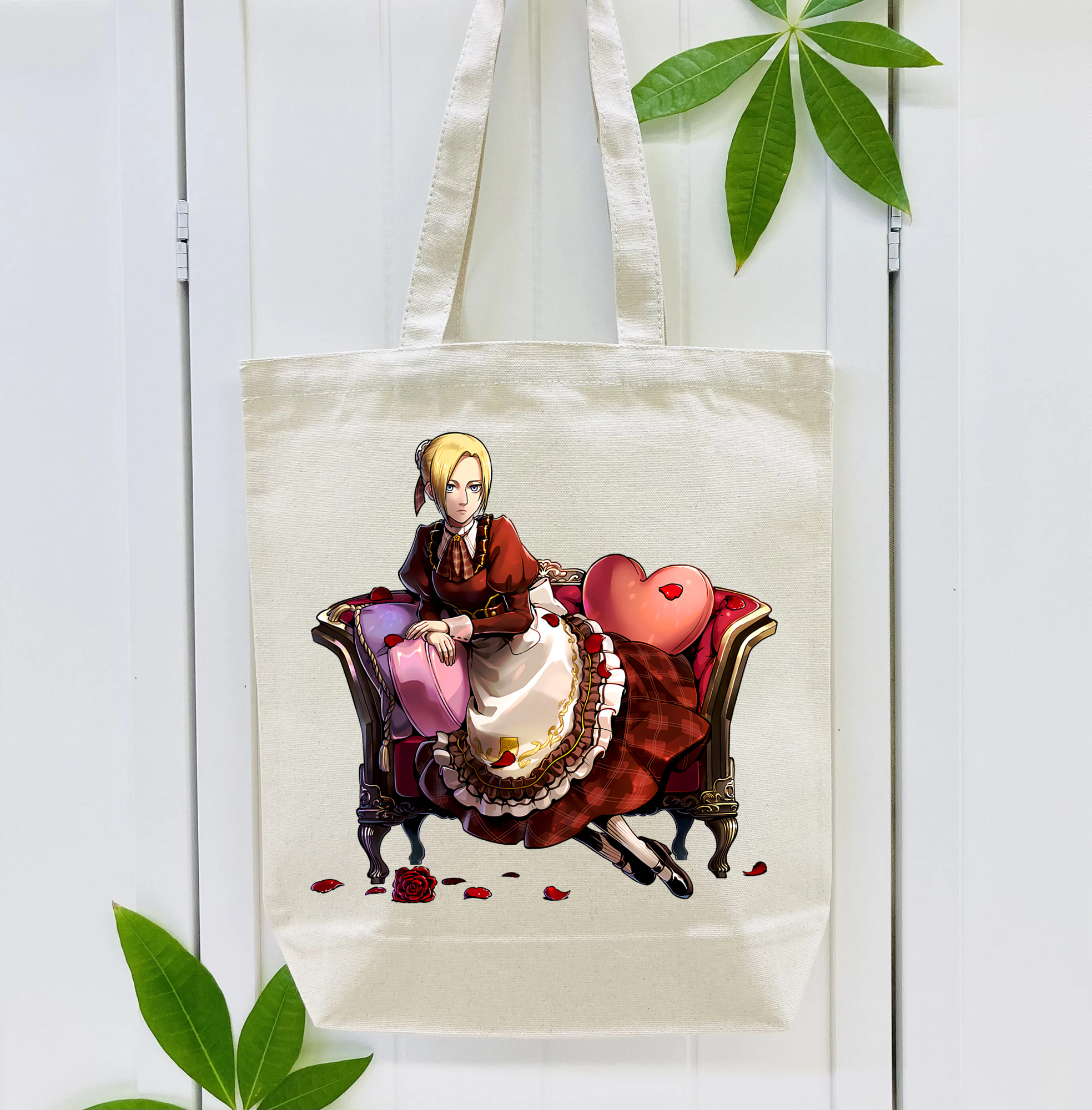 進撃の巨人 アニ・レオンハート Attack on Titan Annie Leonhart 縦型キャンバス生地手提げバッグ　トートバッグ