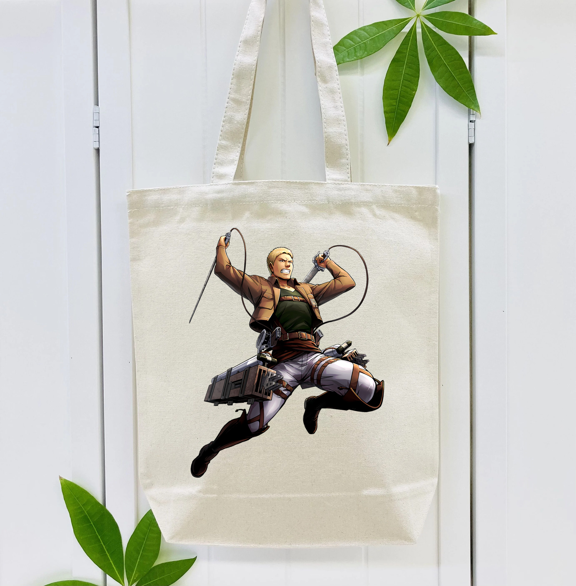 進撃の巨人 ライナー・ブラウン Attack on Titan Reiner Braun 縦型キャンバス生地手提げバッグ　トートバッグ