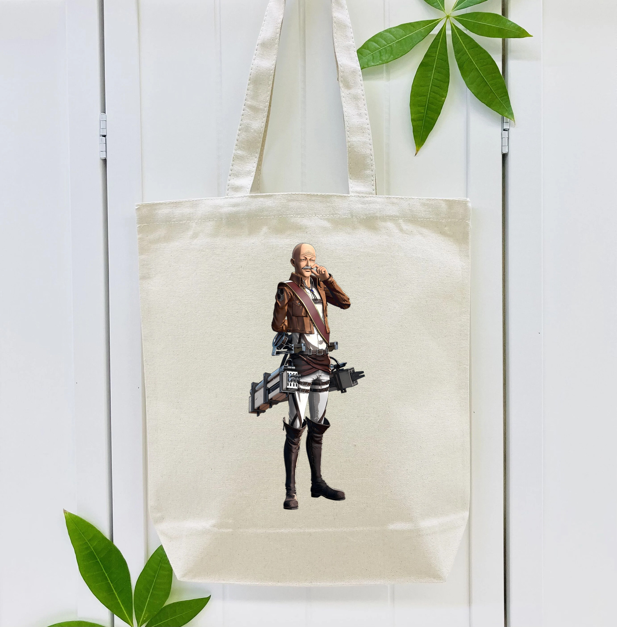進撃の巨人 ドット·ピクシス Attack on Titan Dot Pixis 縦型キャンバス生地手提げバッグ　トートバッグ