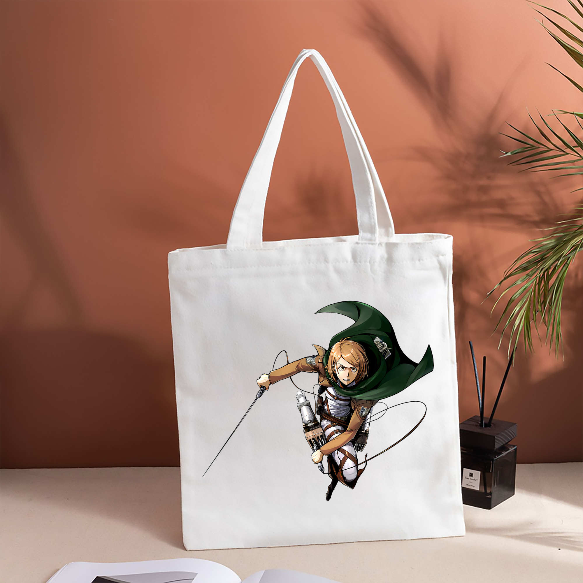 進撃の巨人 ペトラ·ラル Attack on Titan Petra Rall 縦型キャンバス生地手提げバッグ　トートバッグ