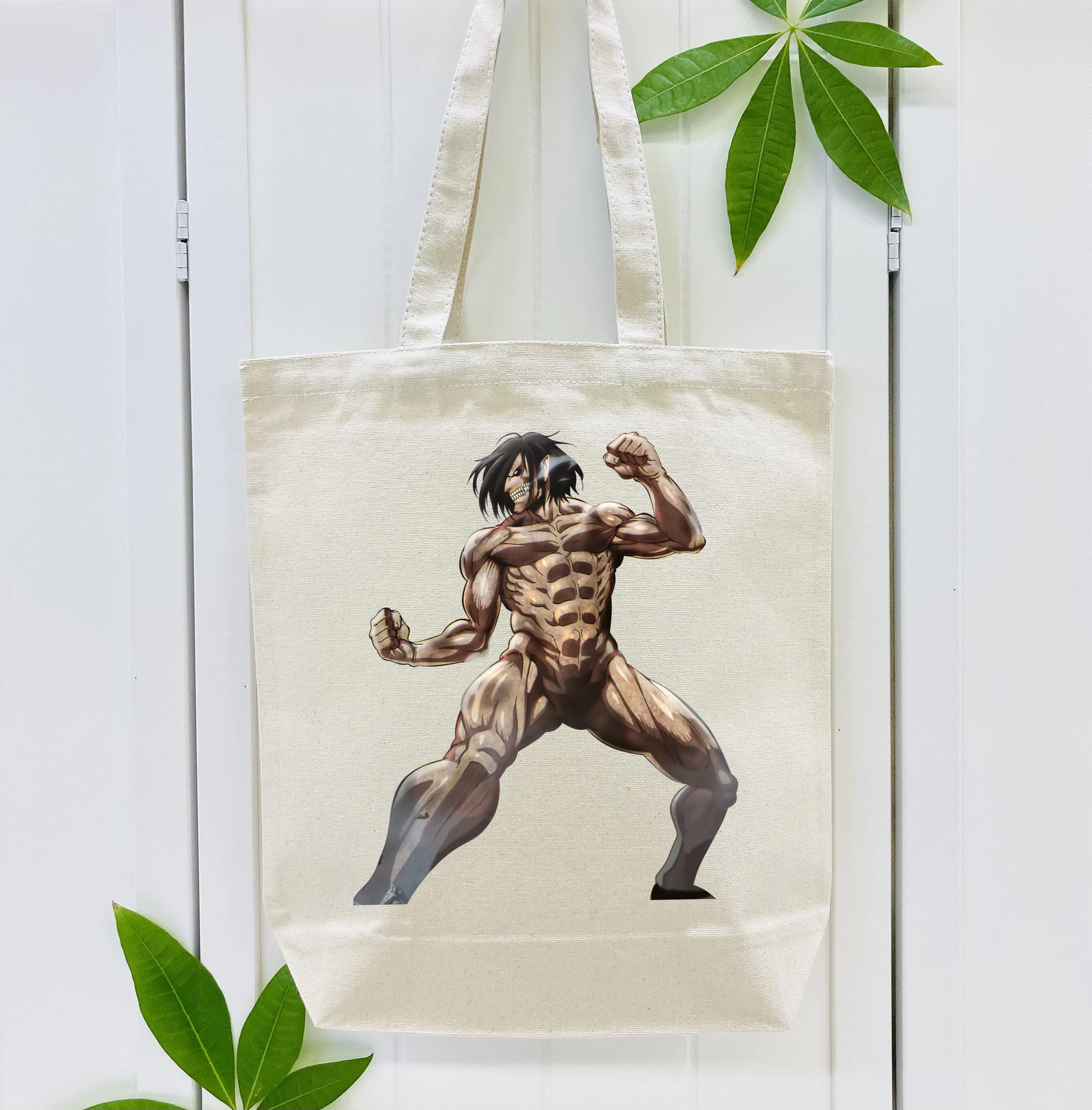 進撃の巨人 Attack on Titan 縦型キャンバス生地手提げバッグ　トートバッグ