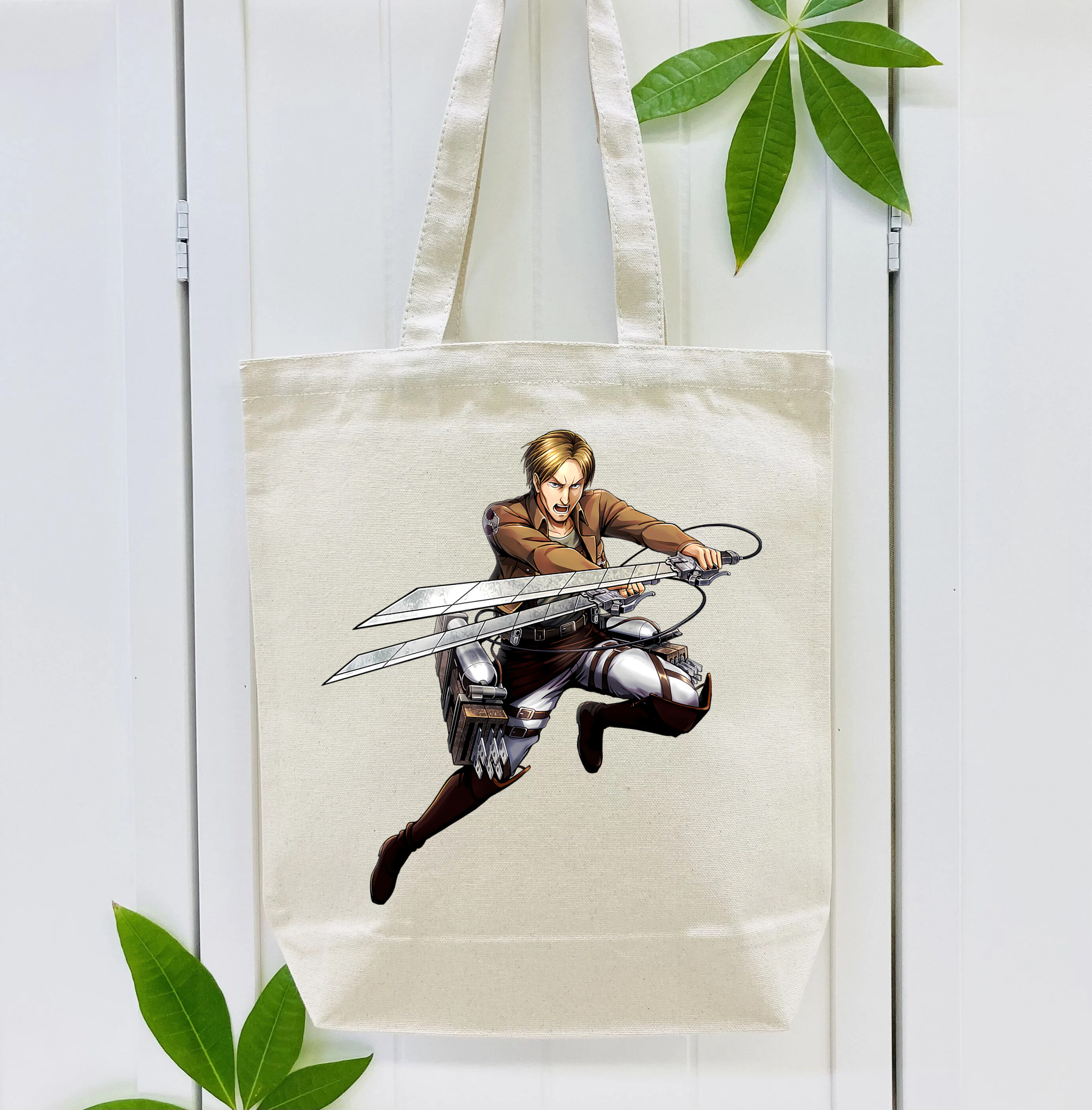 進撃の巨人 Attack on Titan 縦型キャンバス生地手提げバッグ　トートバッグ